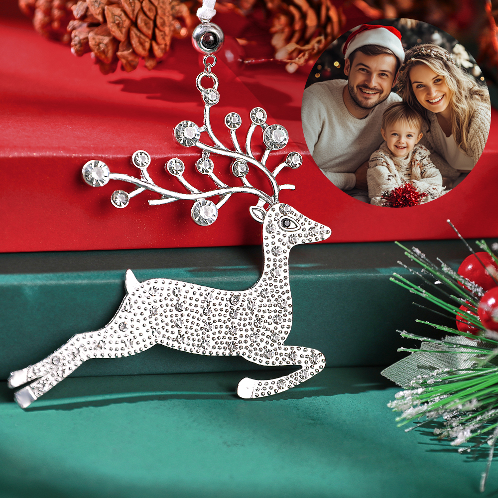 Personalized Christmas Projection Ornaments for Christmas Tree Custom Photo Ornaments Christmas Gifts For Family For Lover