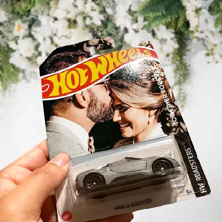Personalized Dream Car Toy - The Perfect Wedding Anniversary Gift for Husband - Love Wheels Car With Photo & Text - soufeelau