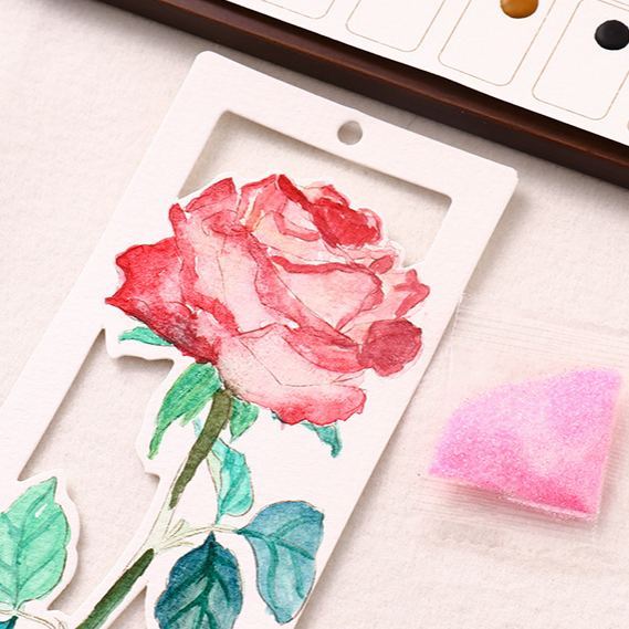 10 Sheets Watercolor Workbook Bookmarks with Free Paint Set Say Goodbye to Anxiety Awaken Your Artistic Talent - soufeelau