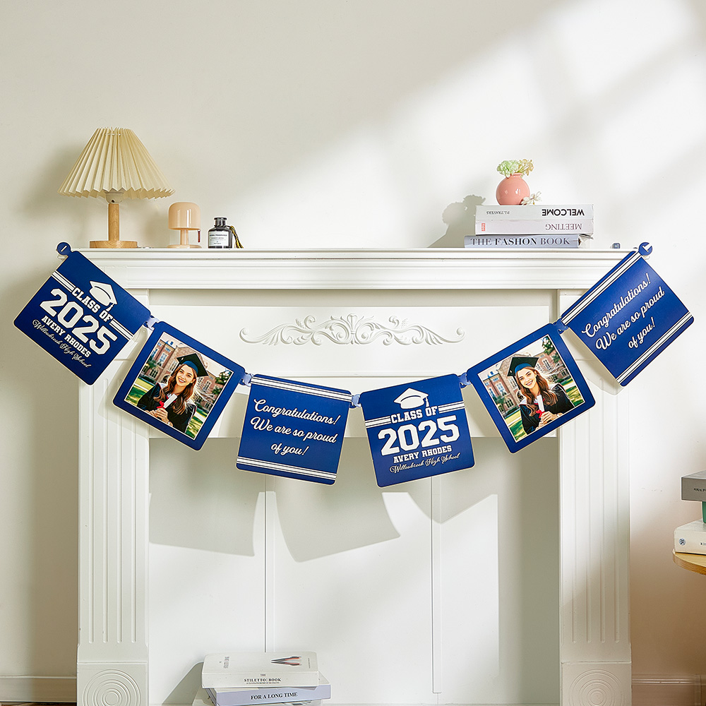Personalized Graduation Photo Paper Banner Graduation Gift Ideas For Friends - soufeelau