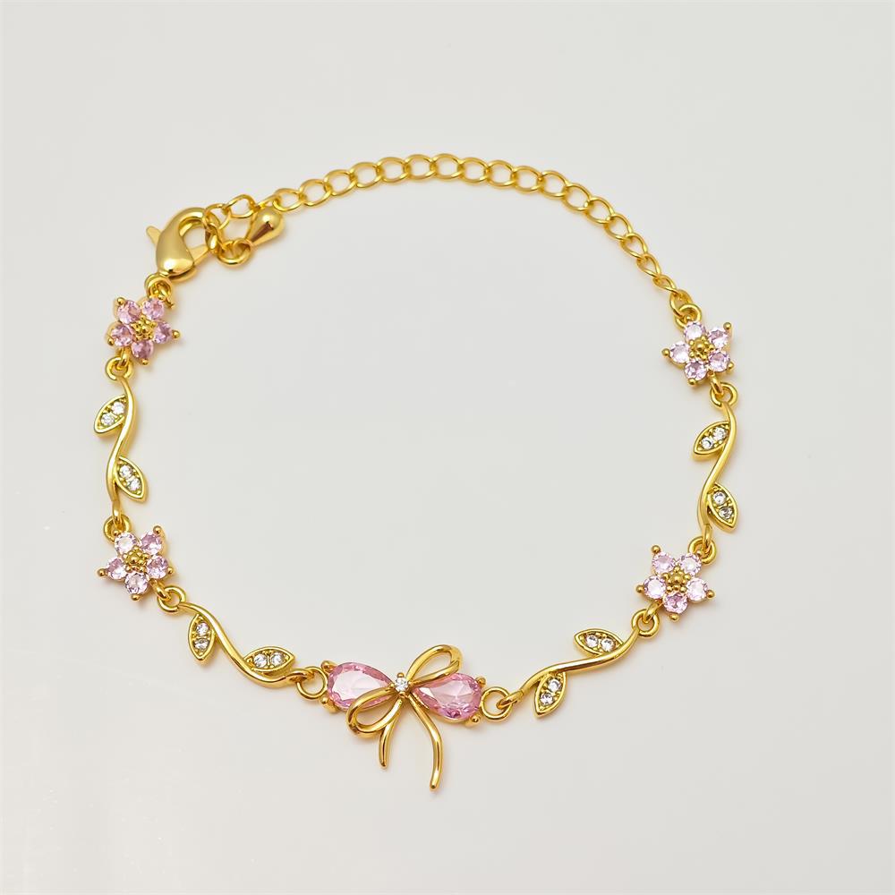 Zircon Colorful Bow Bracelet Gift for Her - soufeelau