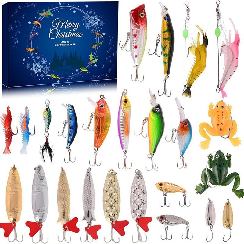 Fishing Set Blind Box Advent Calendar Creative Fishing Enthusiast Gift Set Christmas Gift - soufeelau