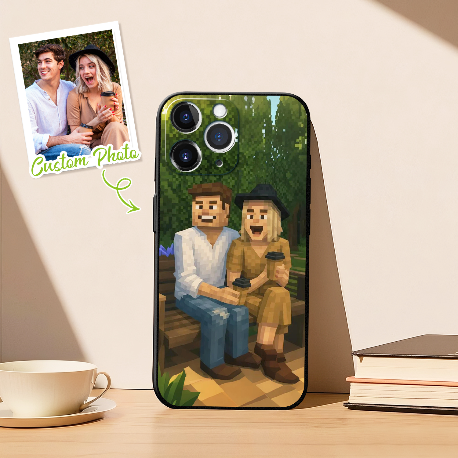 Custom Photo Phone Case Anime Portrait Personalized Phone Case A Variety of Cartoon Style - soufeelau