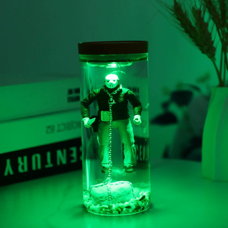 Halloween Water Column Lamp Ornaments Night Light Decoration Halloween Gift - soufeelau