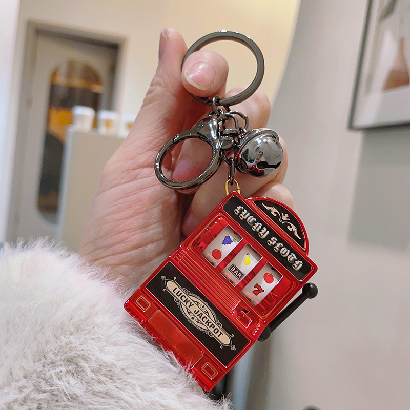 Mini Spinning Machine keychain Cool Designed Keychain Creative Keychain Stress Relief Keychain - soufeelau