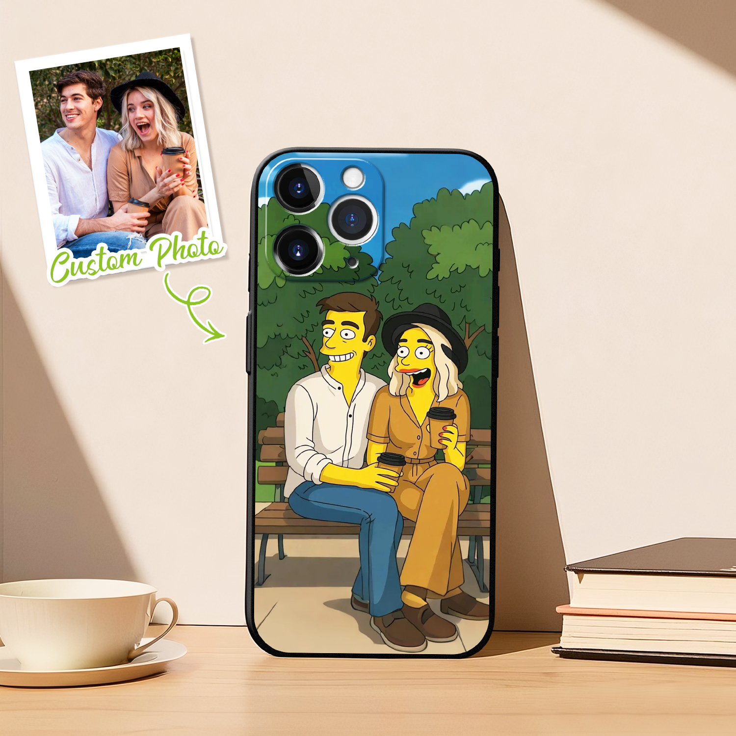 Custom Photo Phone Case Anime Portrait Personalized Phone Case A Variety of Cartoon Style - soufeelau