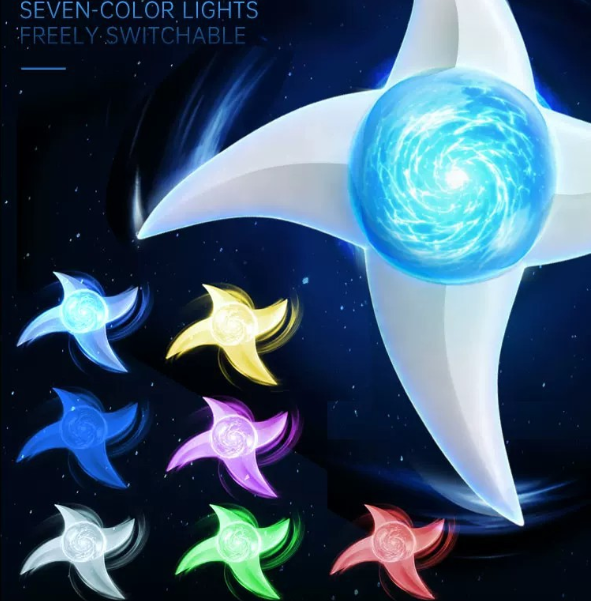 Rasengan whirlwind spiral light blade rotating shuriken glowing cos peripheral hands-on children's laser sword toy - soufeelau