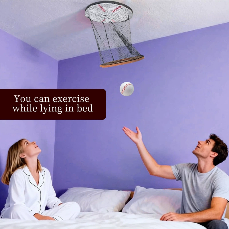 Ceiling-mounted Baseball Hoop for Hanging From the Ceiling Fan Throwing Game for Indoor Training Play Easy to Install for Children - soufeelau