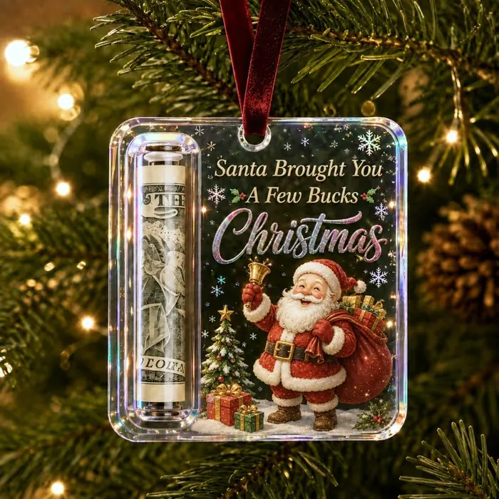 Christmas Cash Gift Ornament- Make Cash Feel Like A Real Christmas Gift - soufeelau
