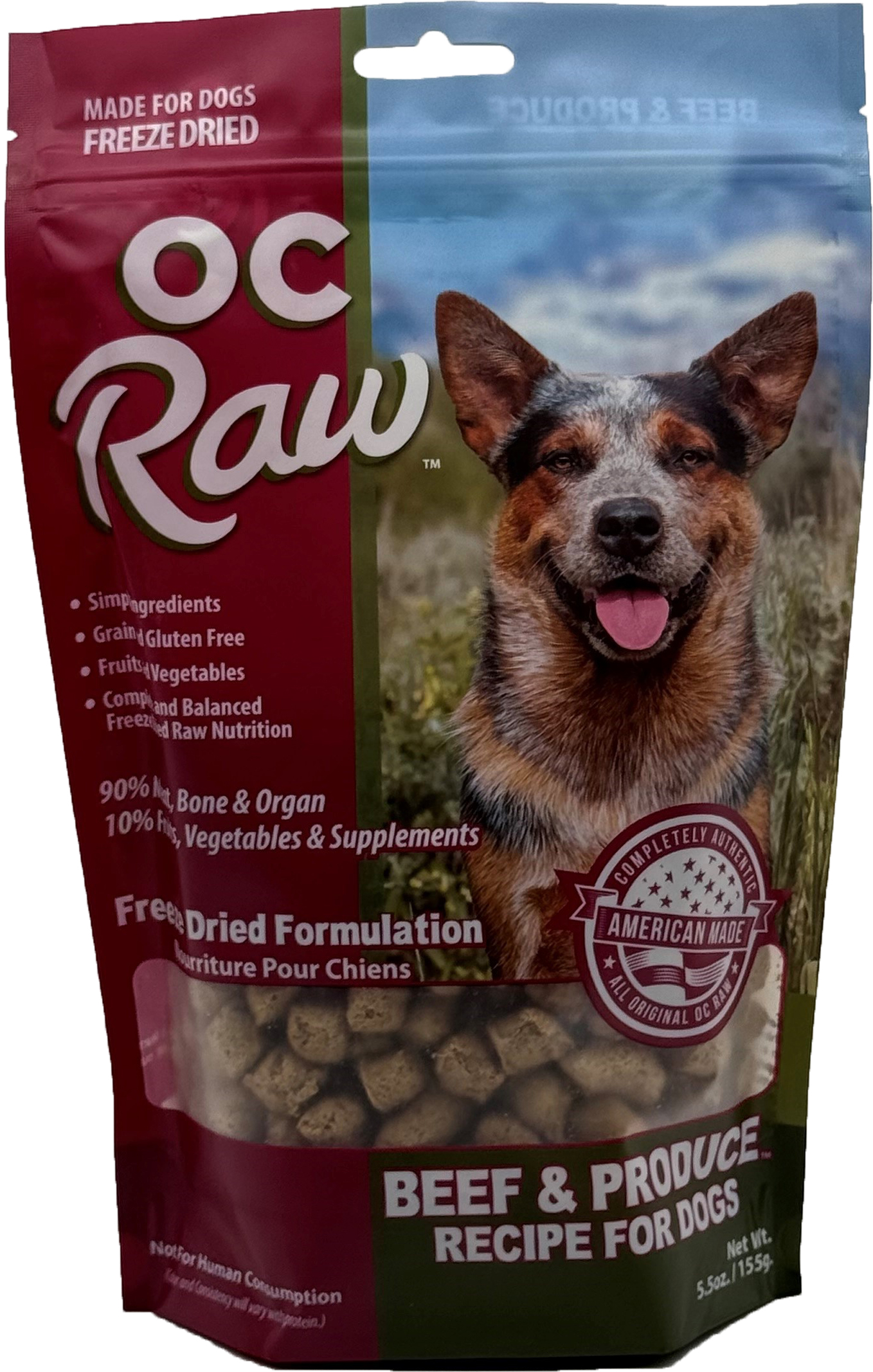 OC Raw Freeze Dried Meaty Rox Toppers Dog Food