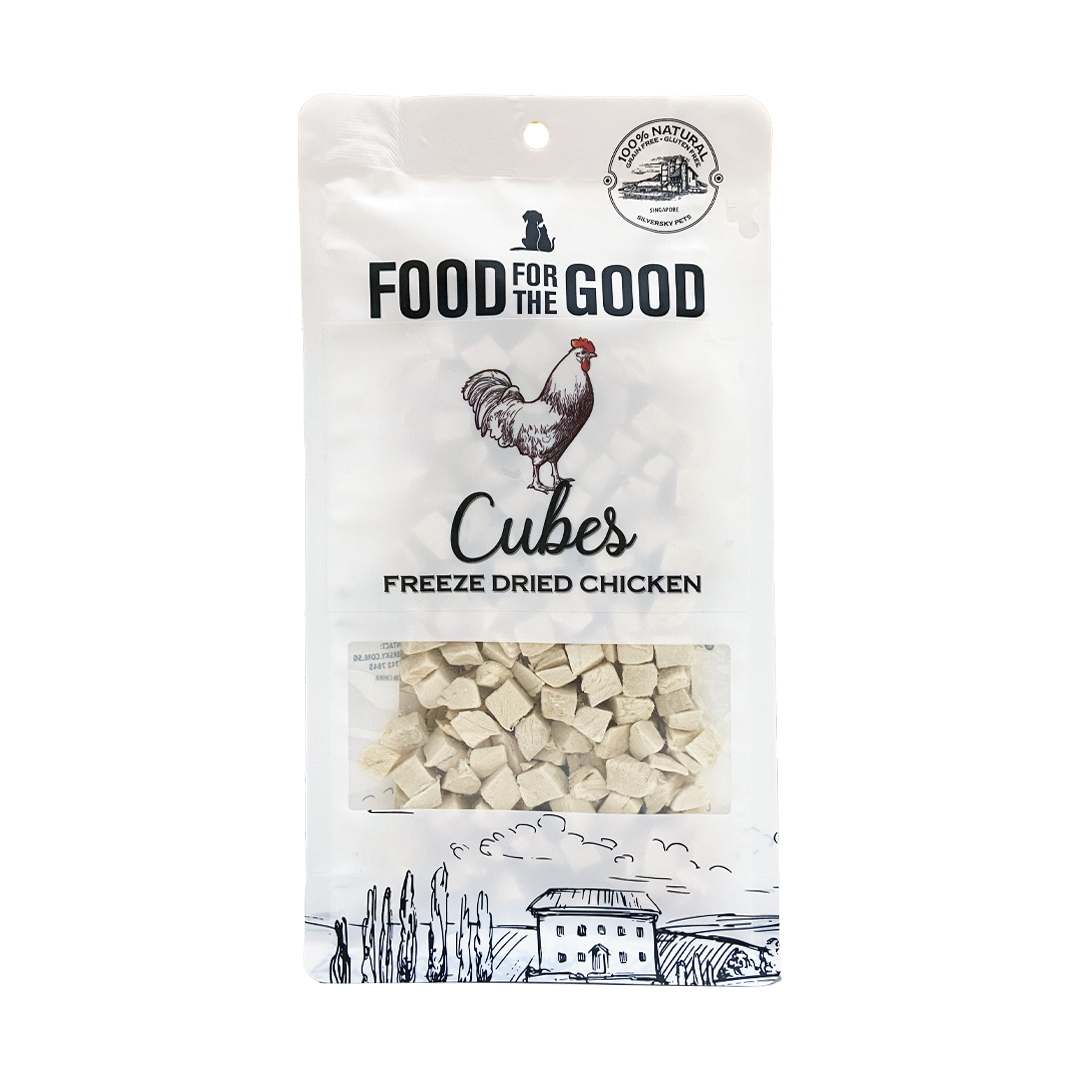 Food For the Good Freeze Dried and Air Dried Cubes Cat & Dog Treats