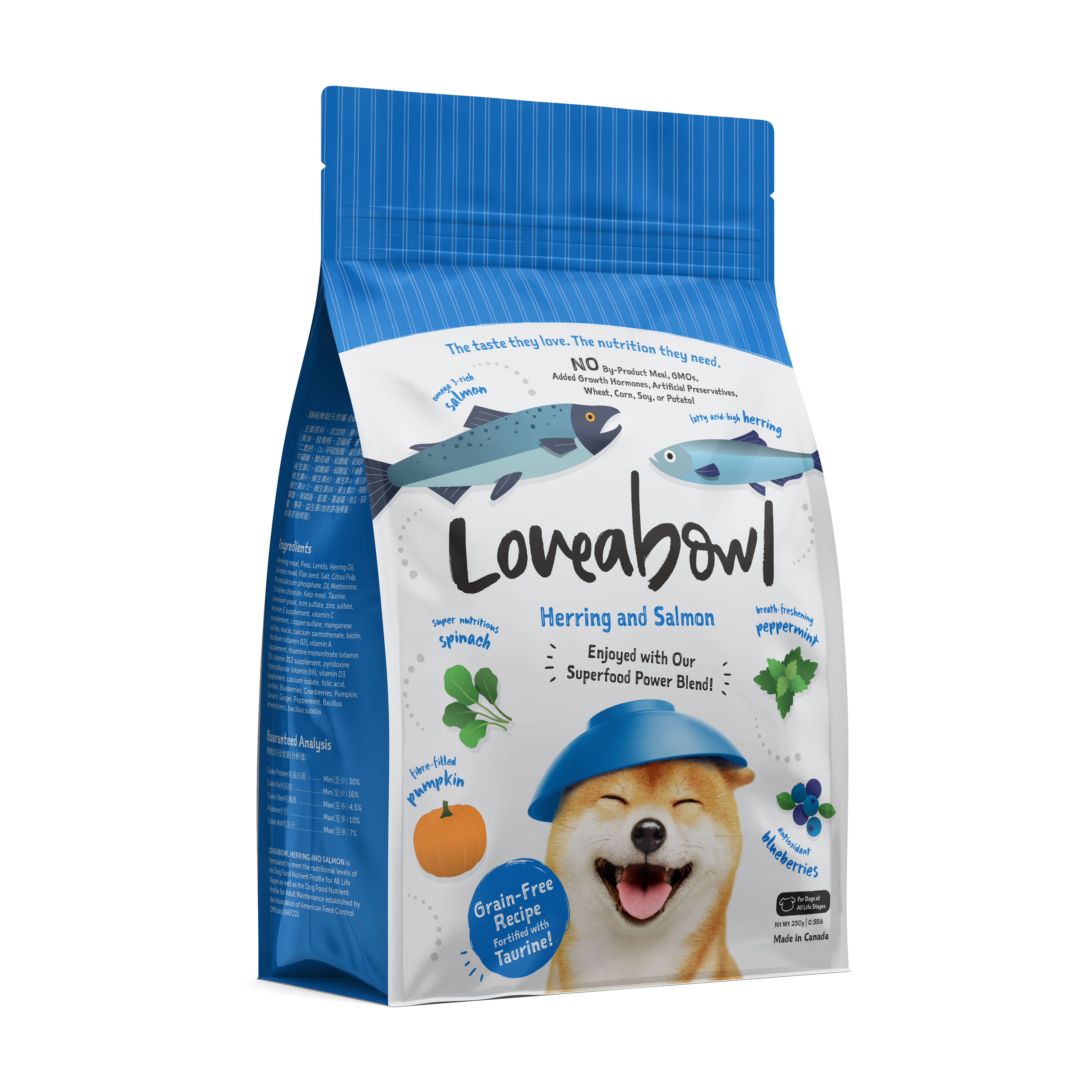 Loveabowl Grain Free Dry Dog Food (Herring & Salmon)