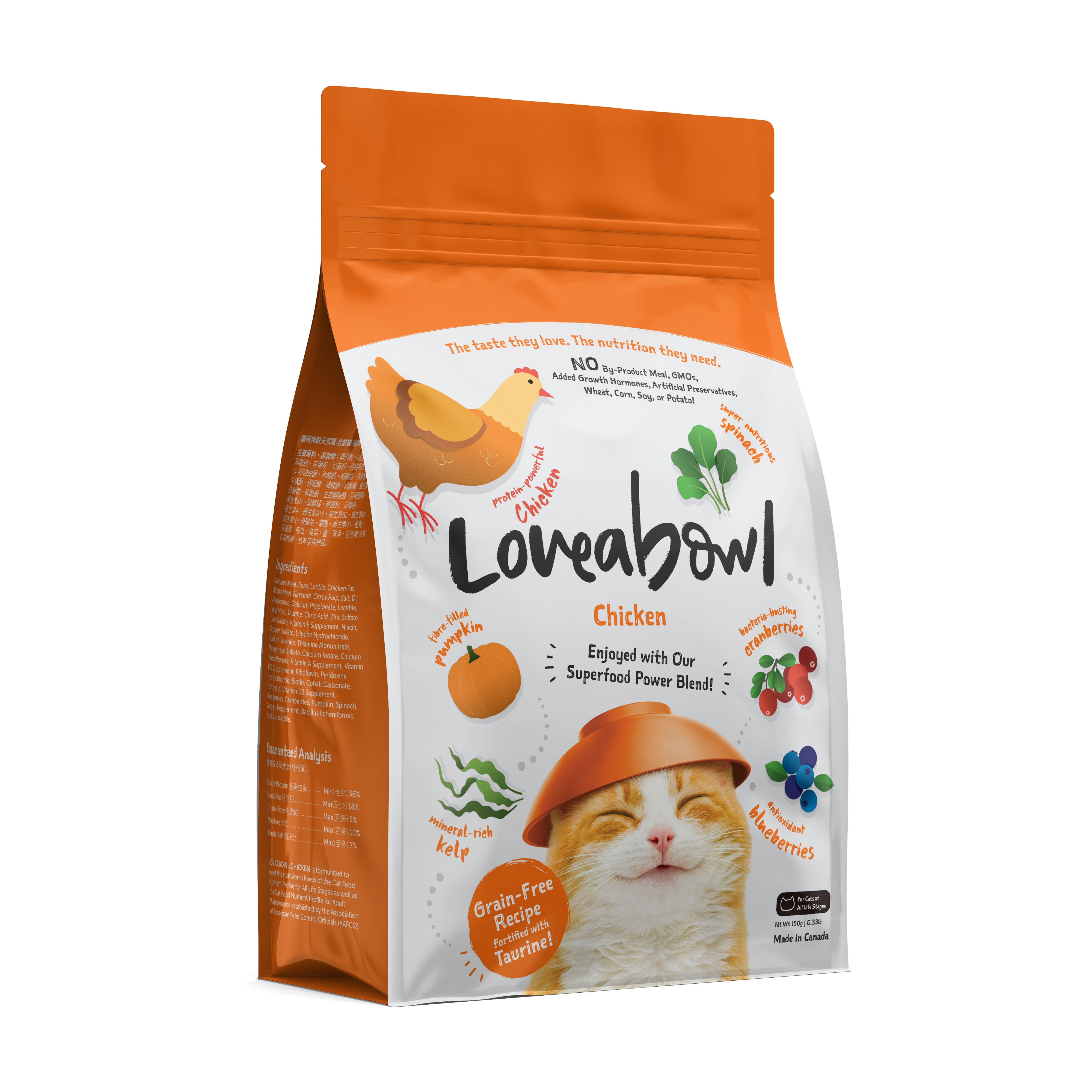 Loveabowl Grain Free Dry Cat Food (Chicken)