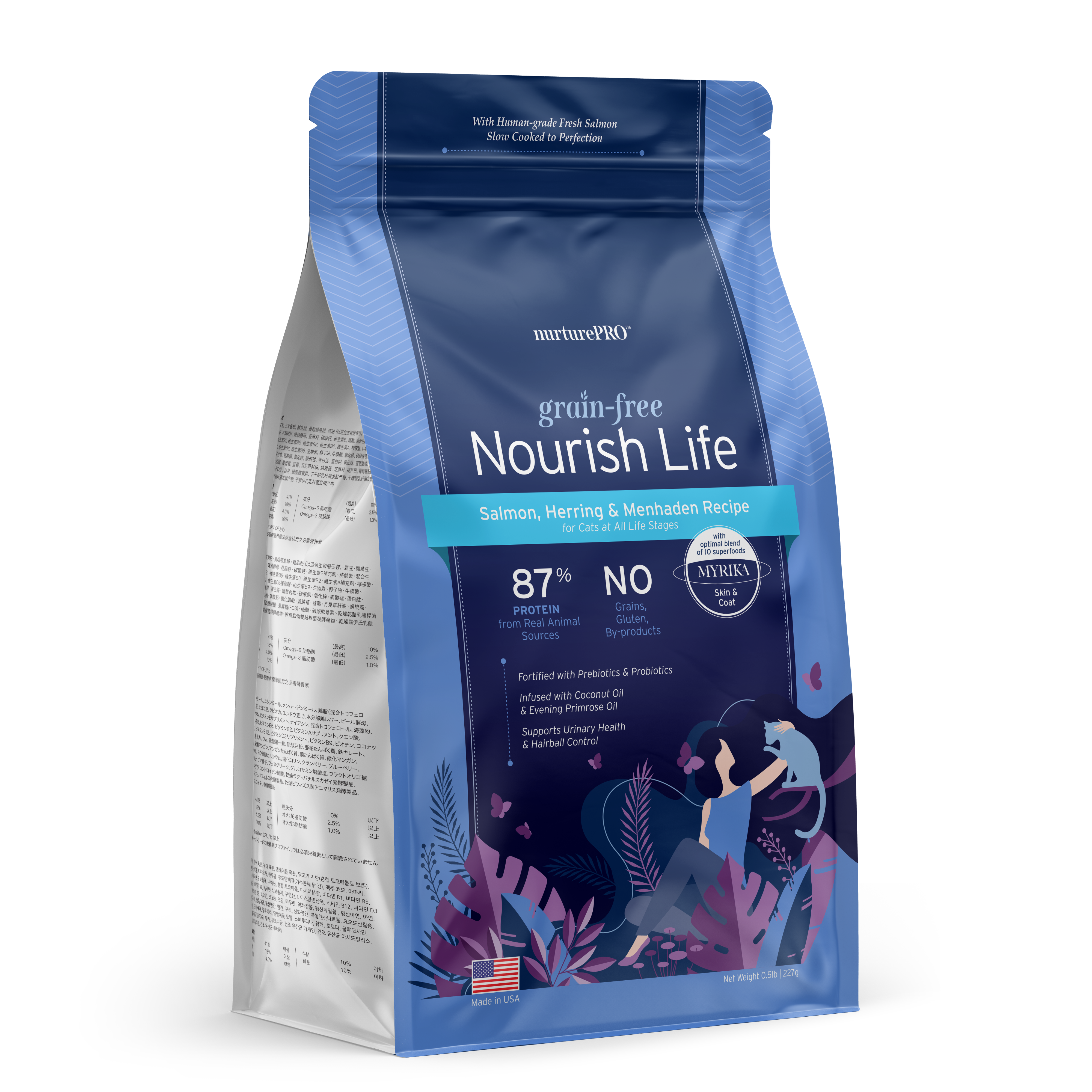 NurturePRO Nourish Life Grain Free Salmon, Herring, and Menhaden Recipe for Cats