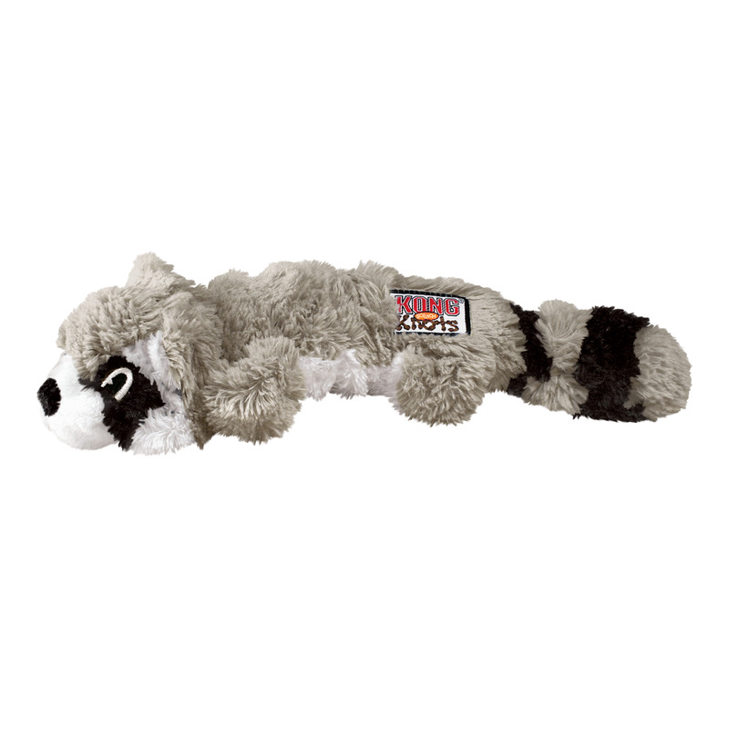 Kong Scrunch Knots – Raccoon Dog Toy