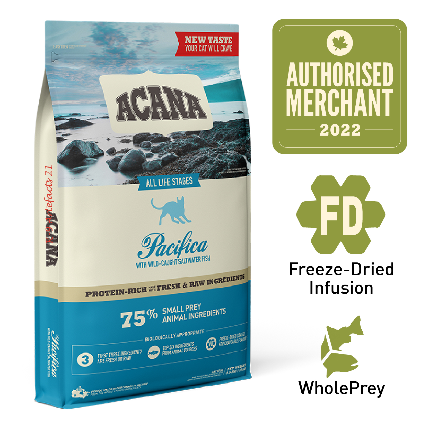 ACANA Regionals Freeze-Dried Infused Pacifica Cat Dry Food