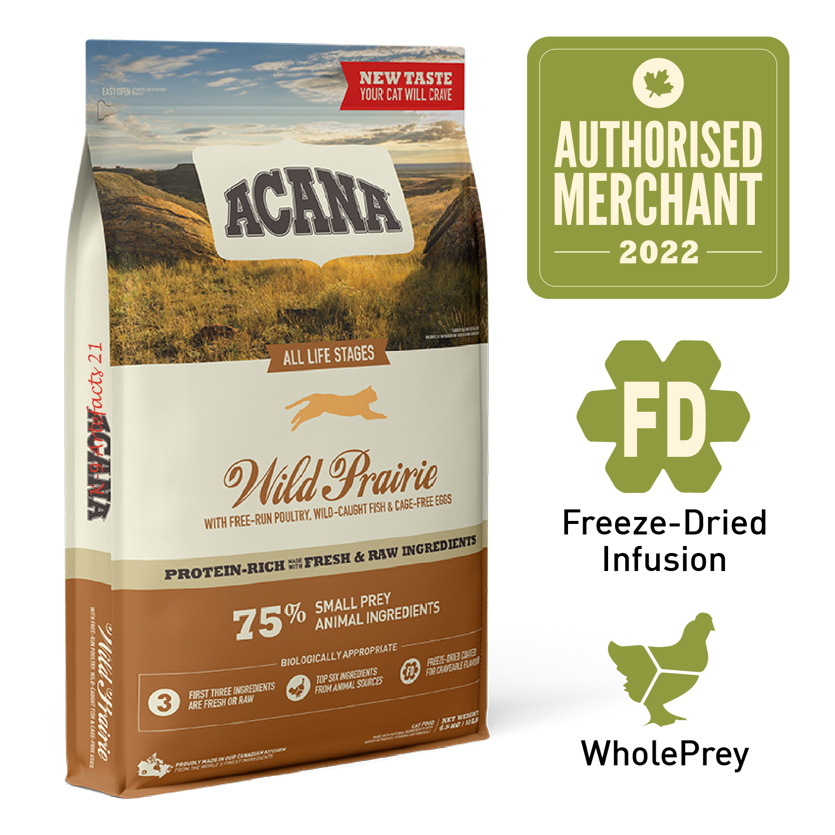 ACANA Regionals Freeze-Dried Infused Wild Prairie Cat Dry Food