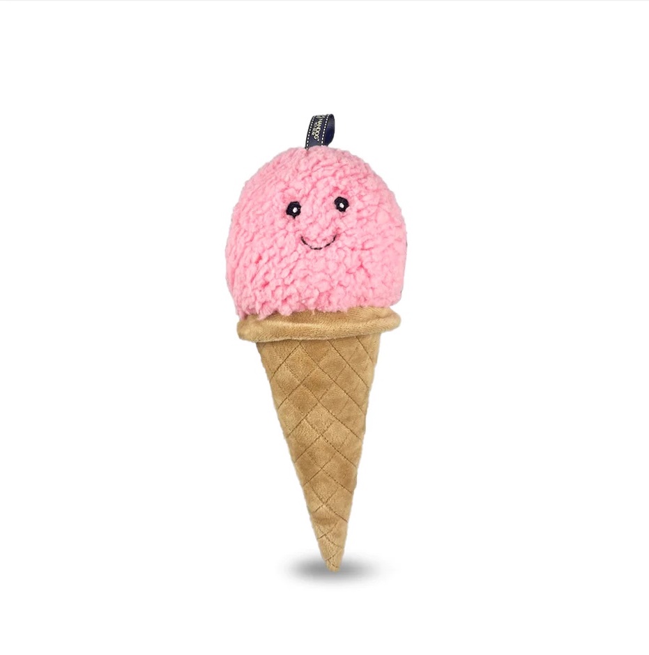 Nandog My BFF Strawberry Ice Cream Squeaker Toy