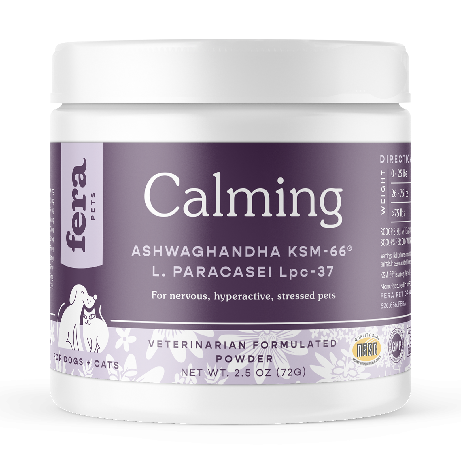 Fera Pet Organics Calming Support Supplement for Dogs and Cats