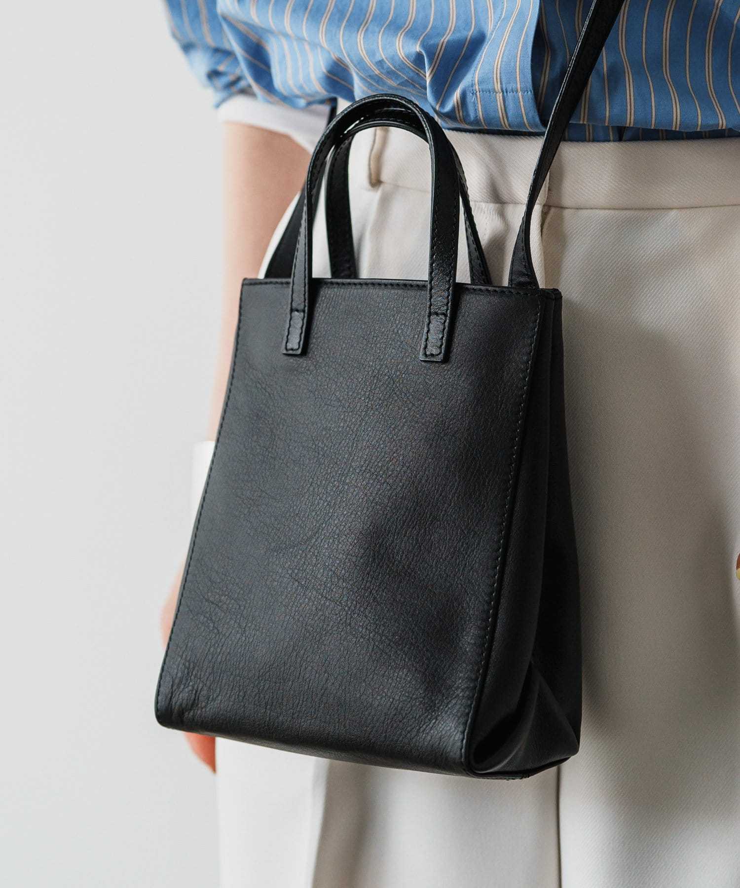 Russet Leather Mini Tote Shoulder Bag