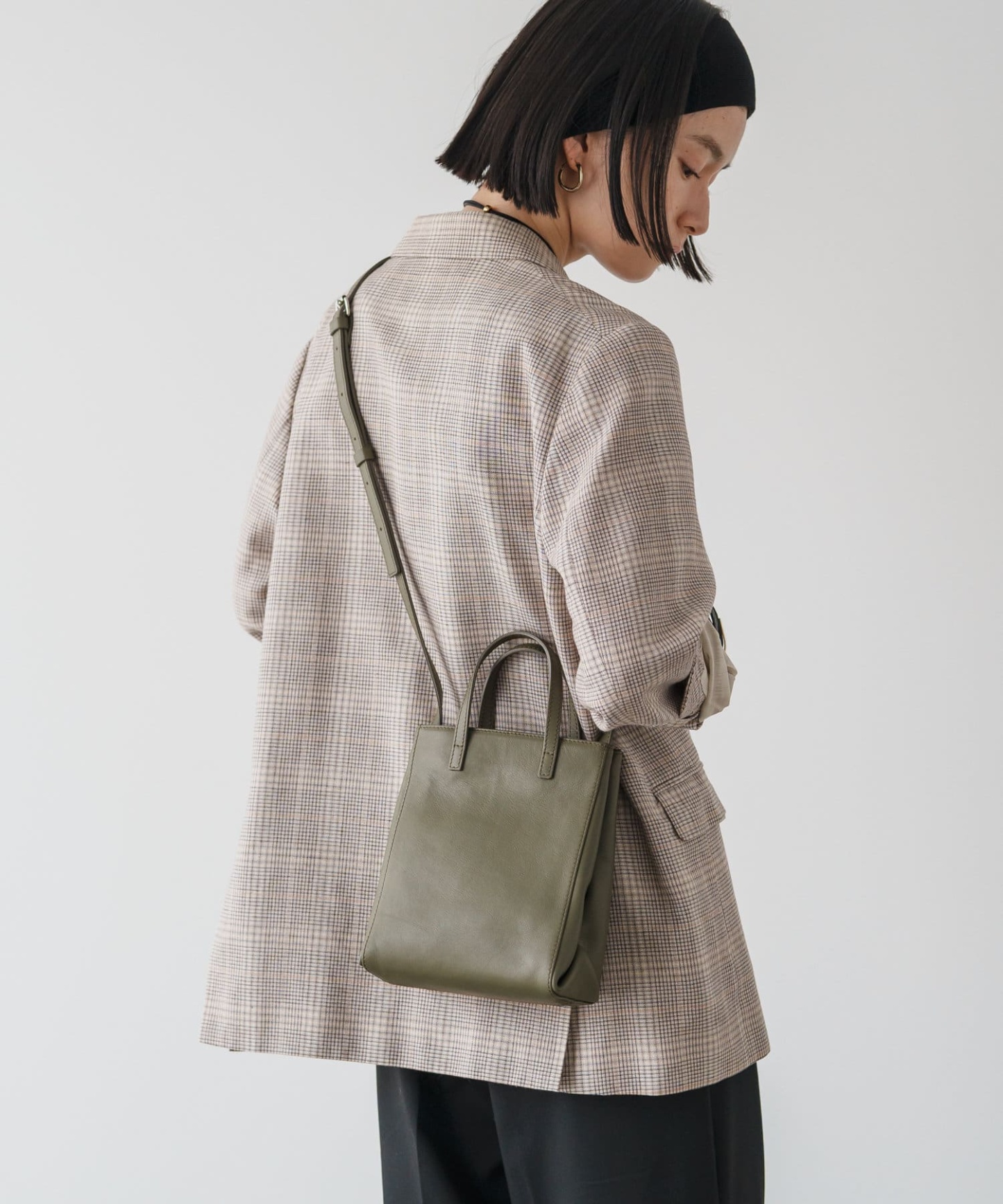 Russet Leather Mini Tote Shoulder Bag