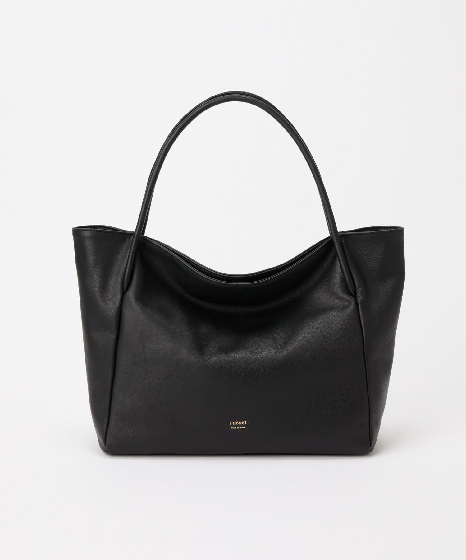 Russet [Soft leather] Simple tote bag 