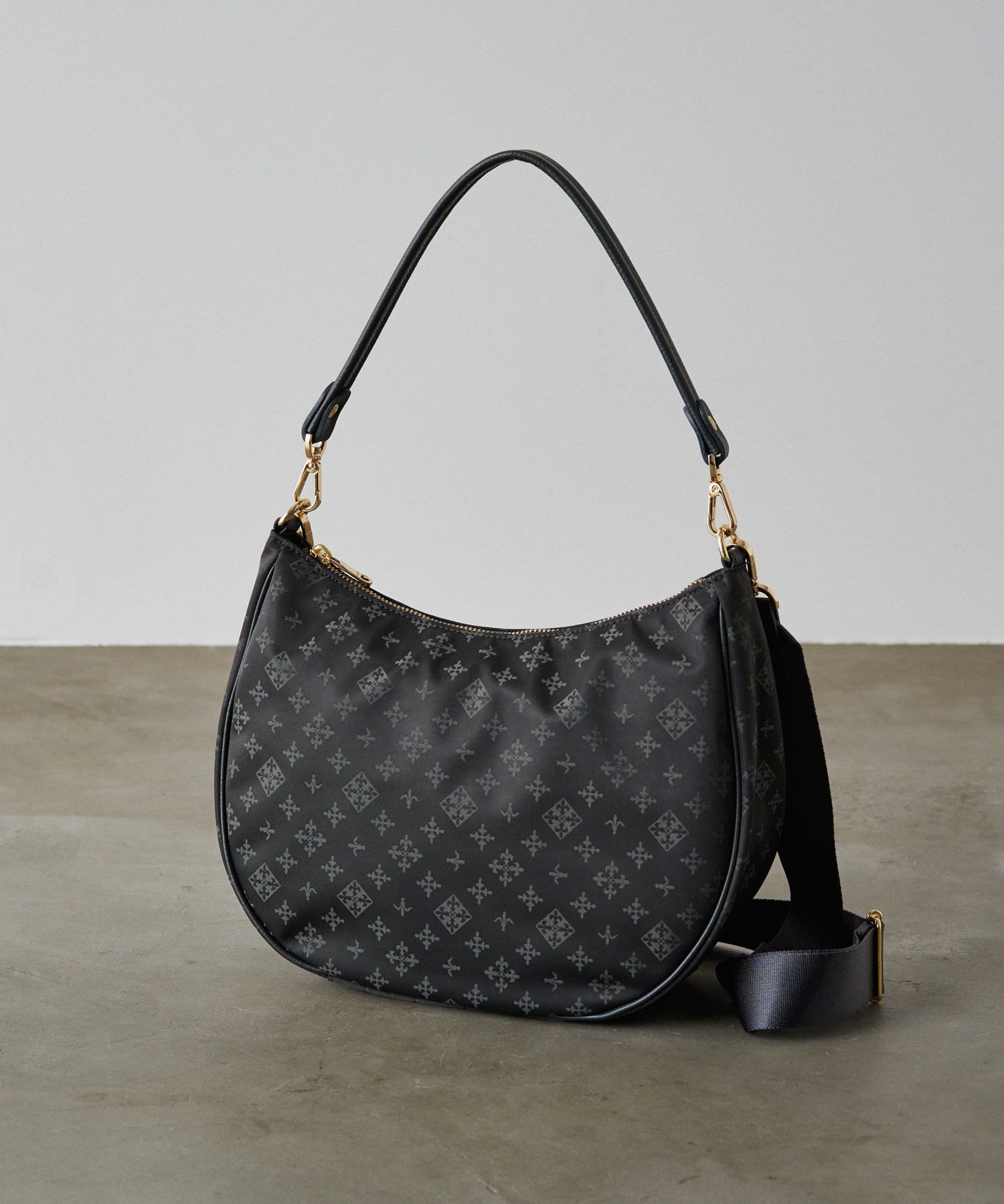 Russet 2way shoulder bag Black/Navy