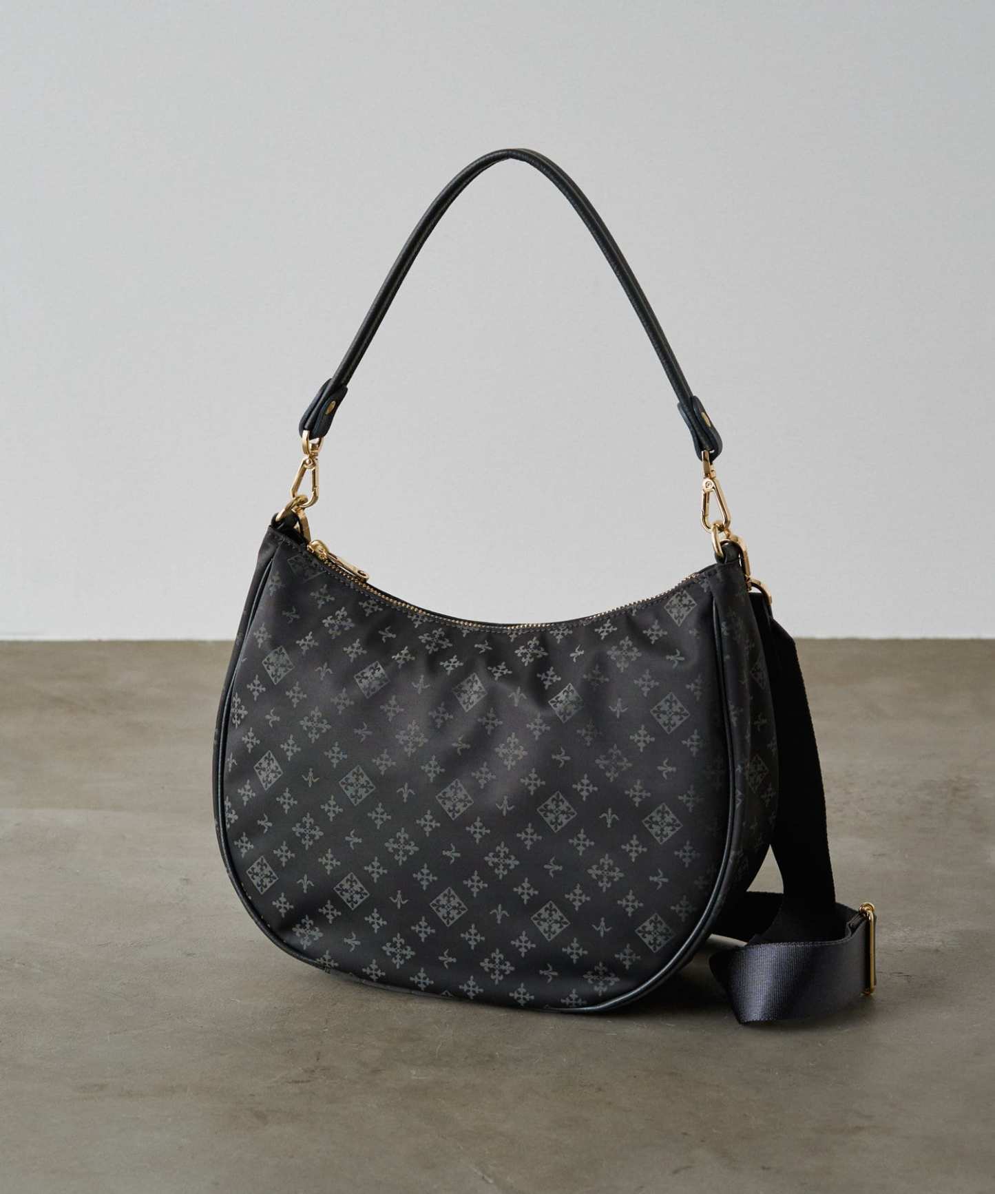 Russet 2way shoulder bag Black/Navy