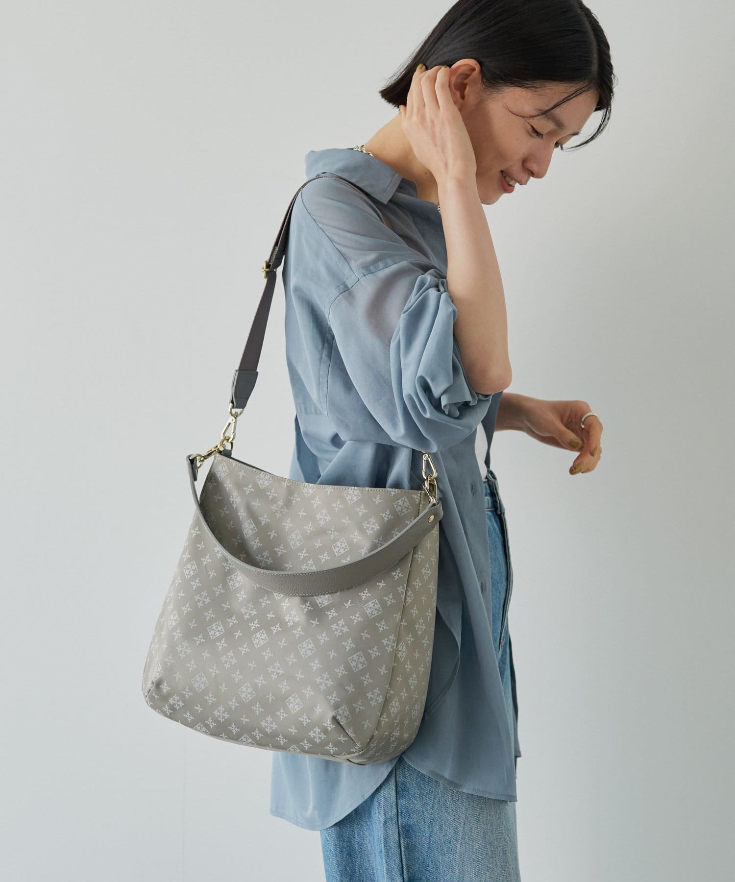 Russet 2way Shoulder Bag N.Gray