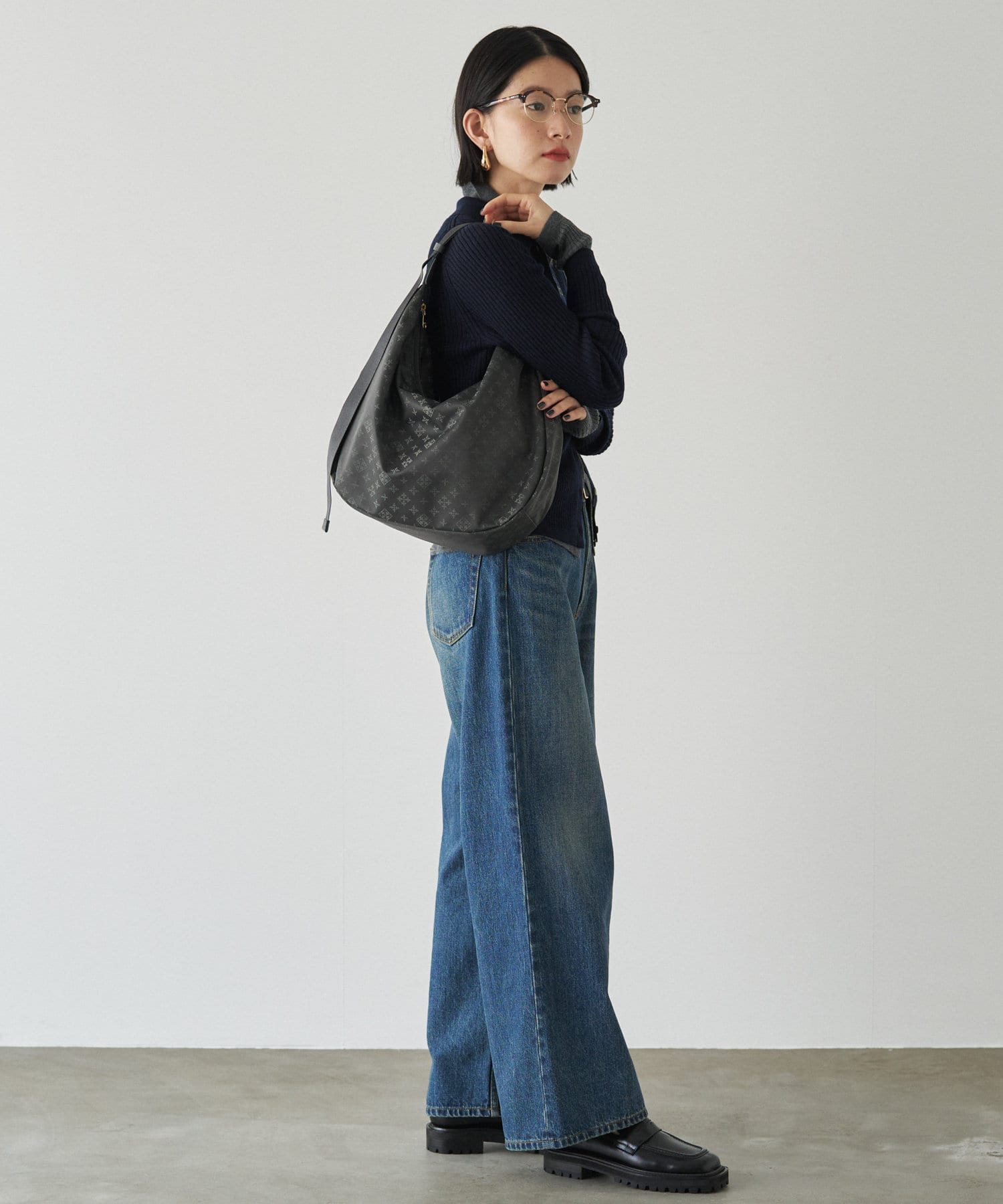 Russet Round Big Shoulder Bag