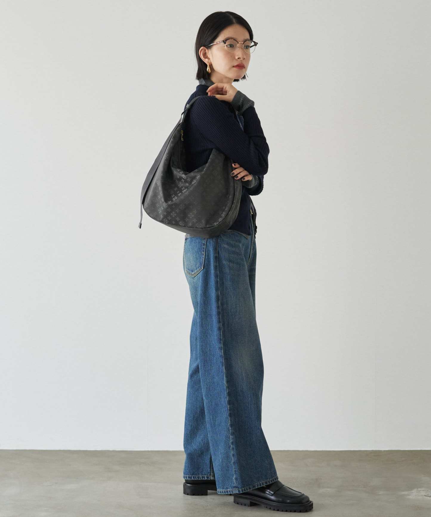 Russet Round Big Shoulder Bag