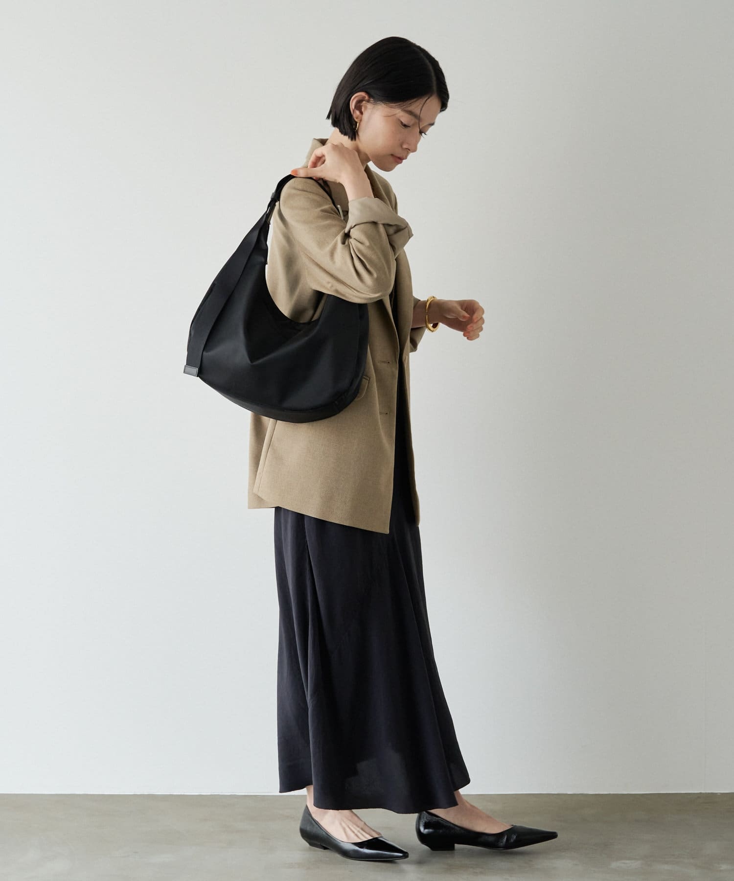 Russet Round Big Shoulder Bag