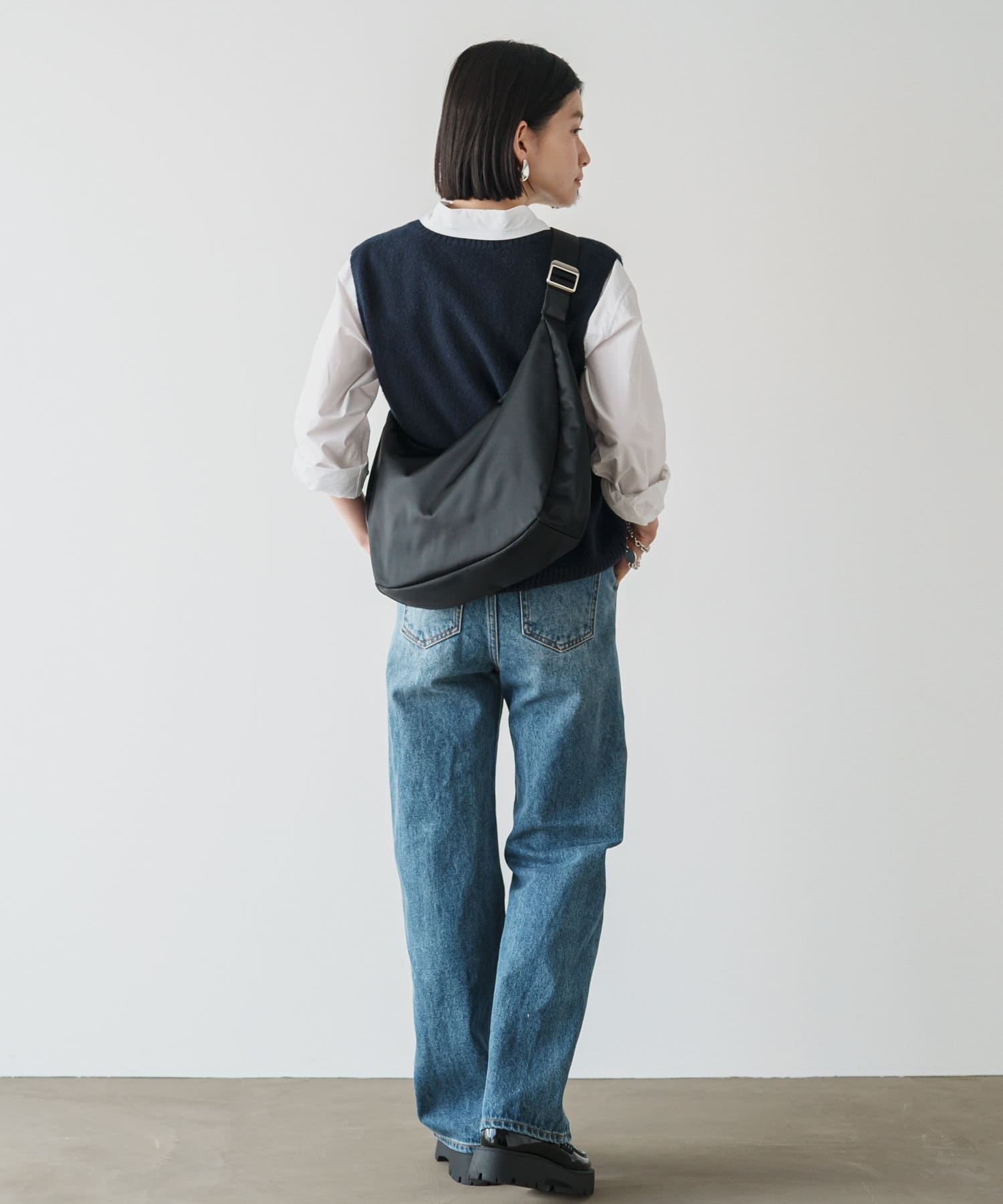 Russet Round Big Shoulder Bag