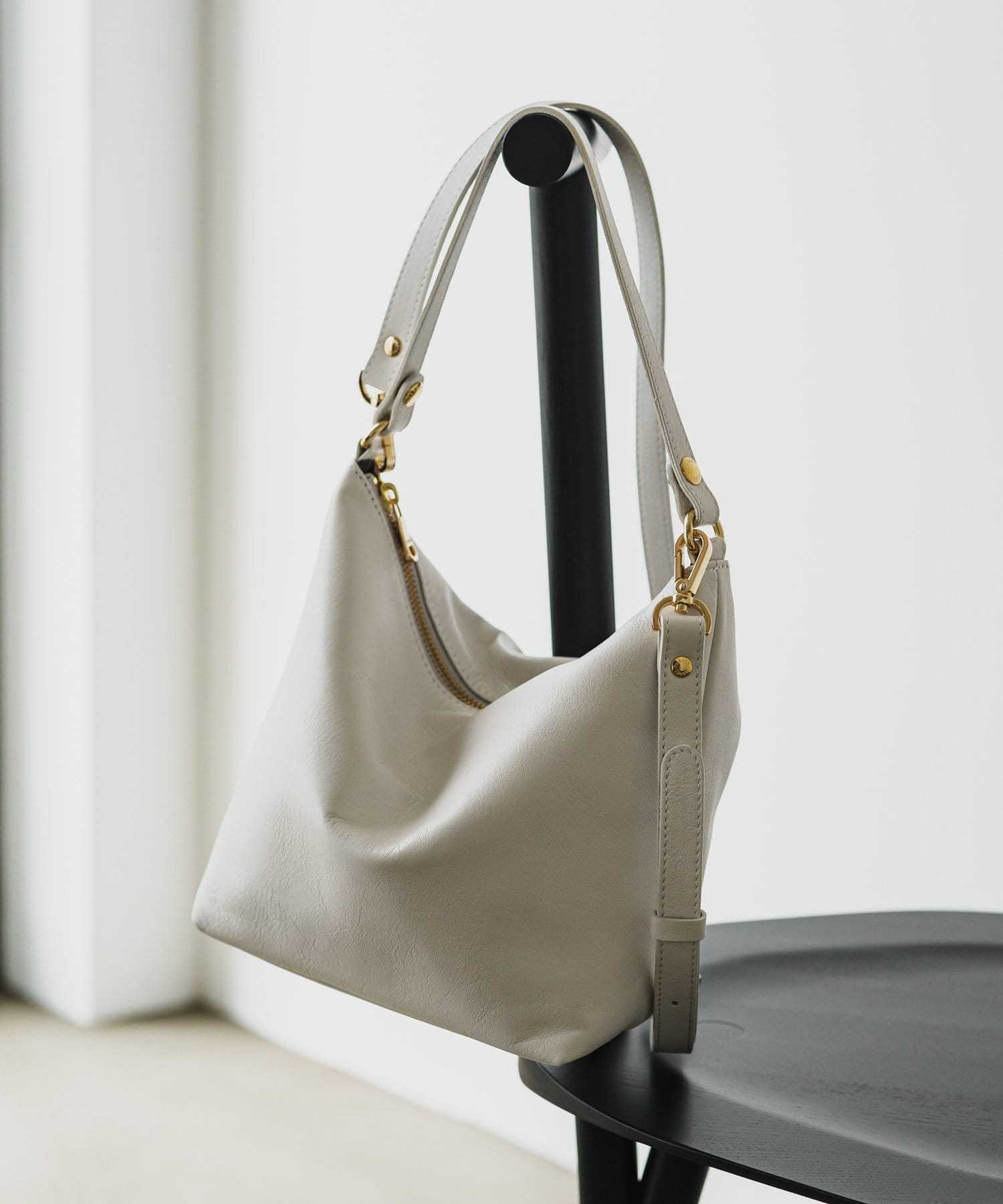 Russet Soft leather simple shoulder bag