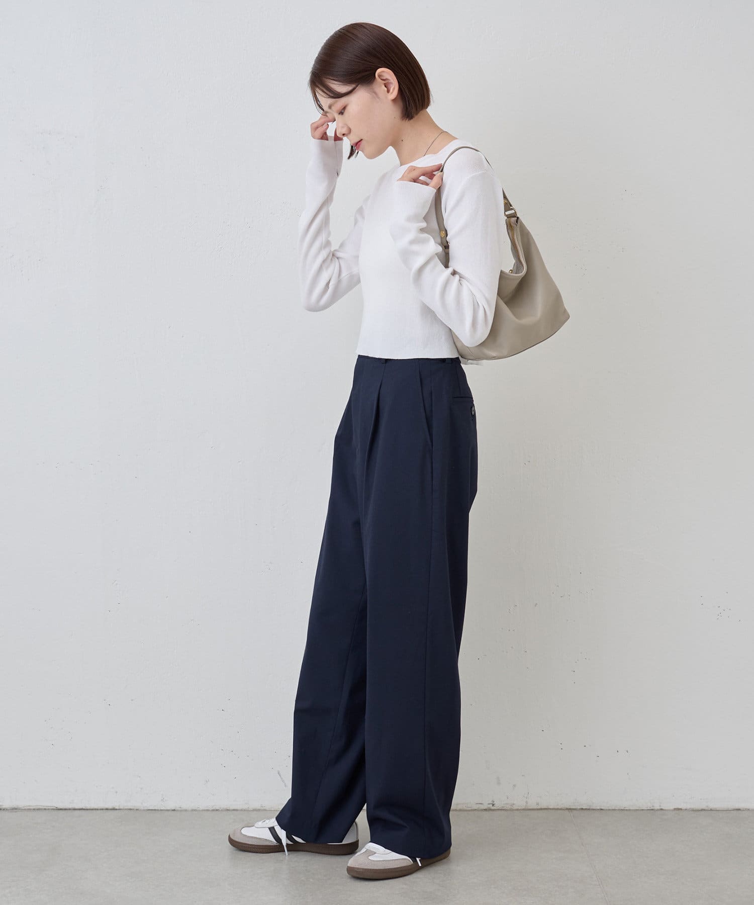 Russet Soft leather simple shoulder bag