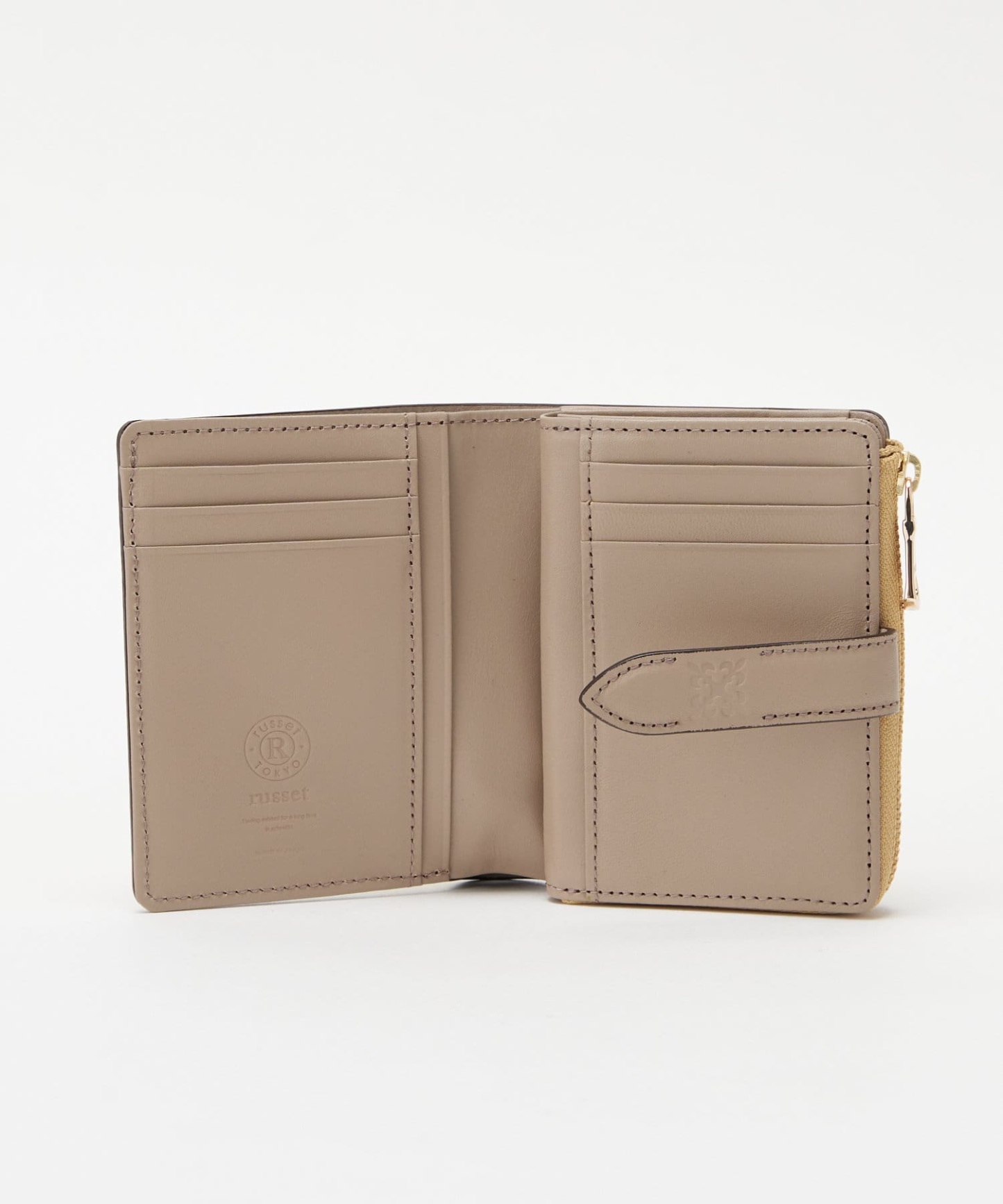 *4 - 6 WEEKS* (404)Russet Leather Belt Half Wallet