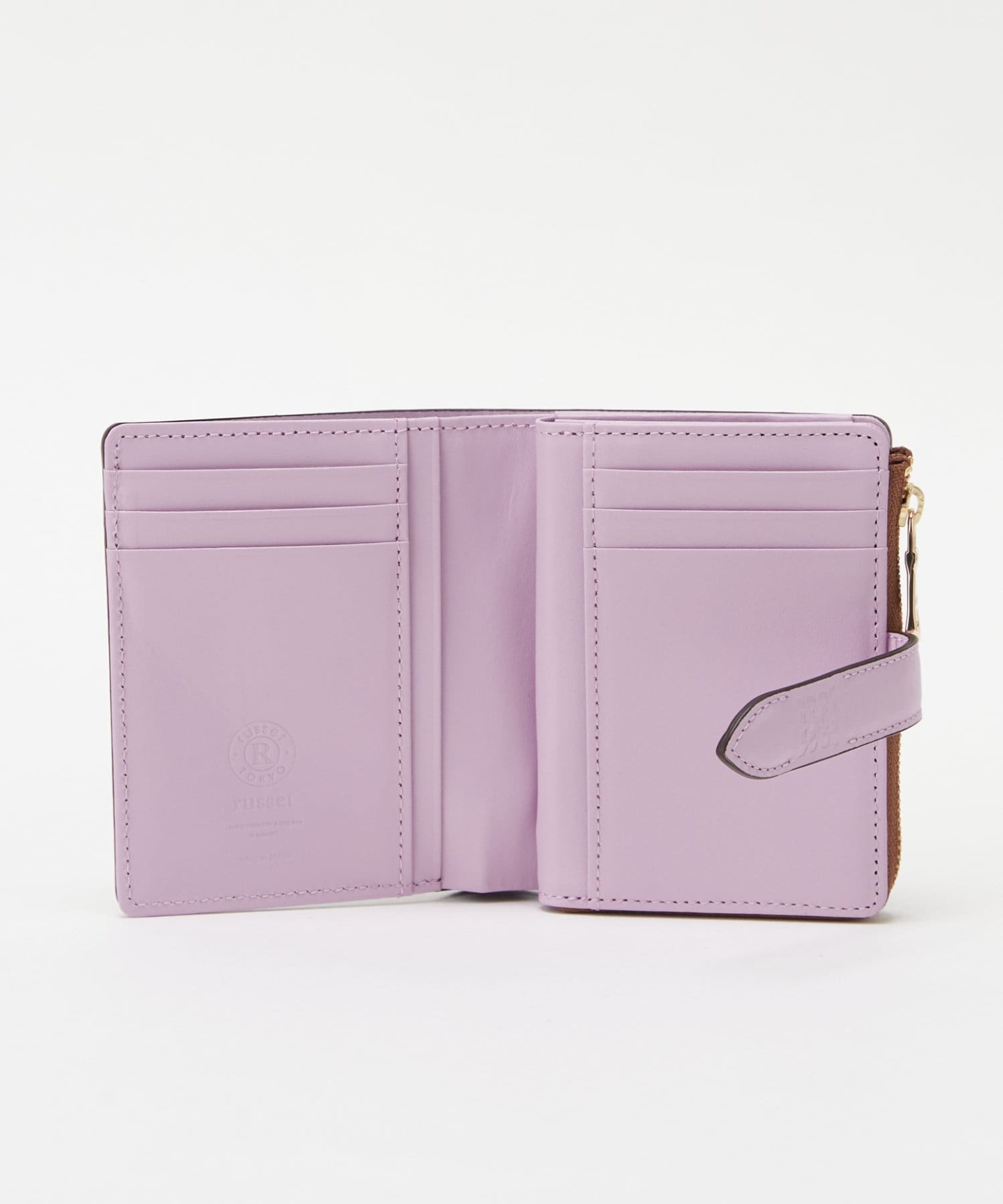 *4 - 6 WEEKS* (404)Russet Leather Belt Half Wallet