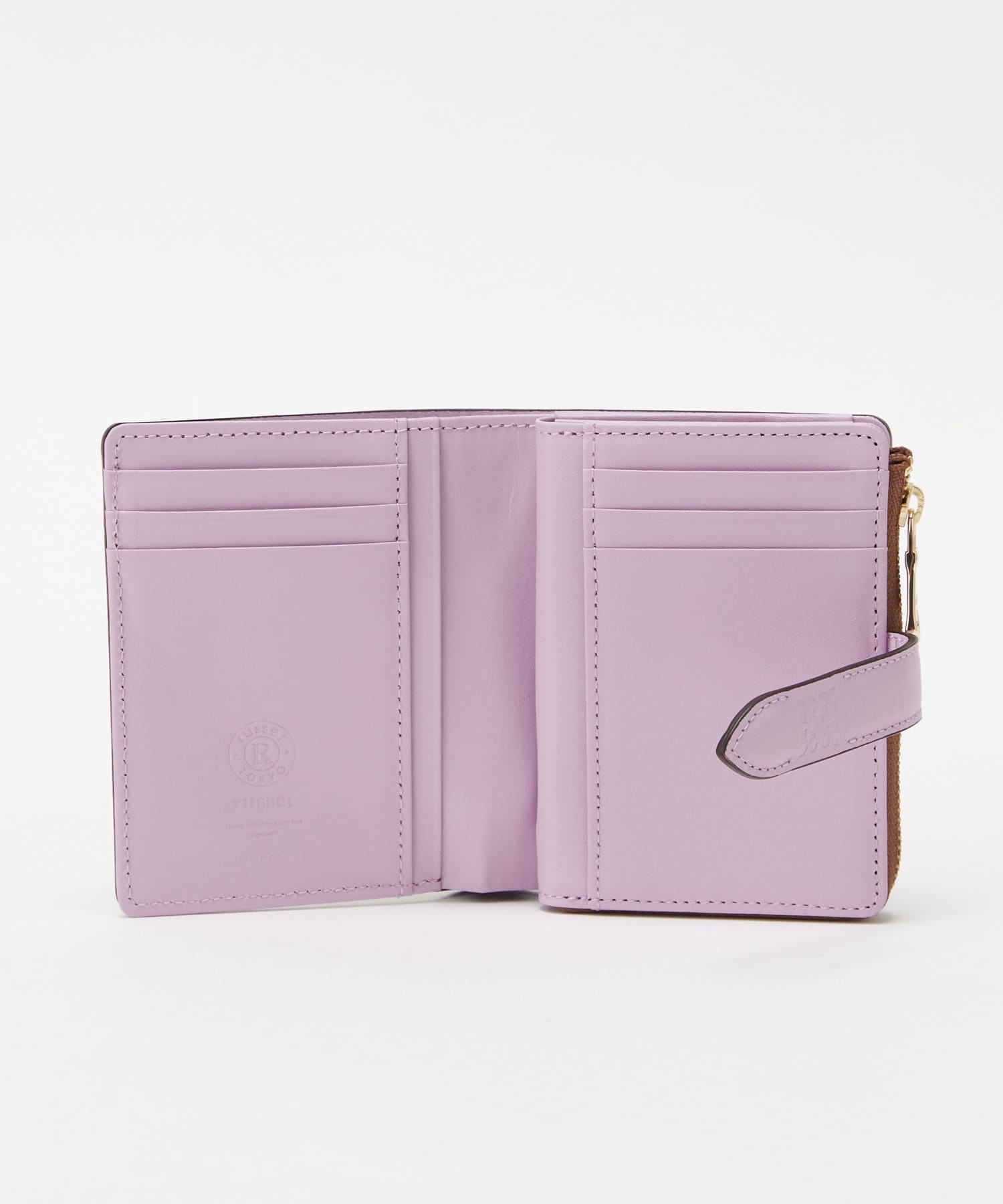 *4 - 6 WEEKS* (404)Russet Leather Belt Half Wallet