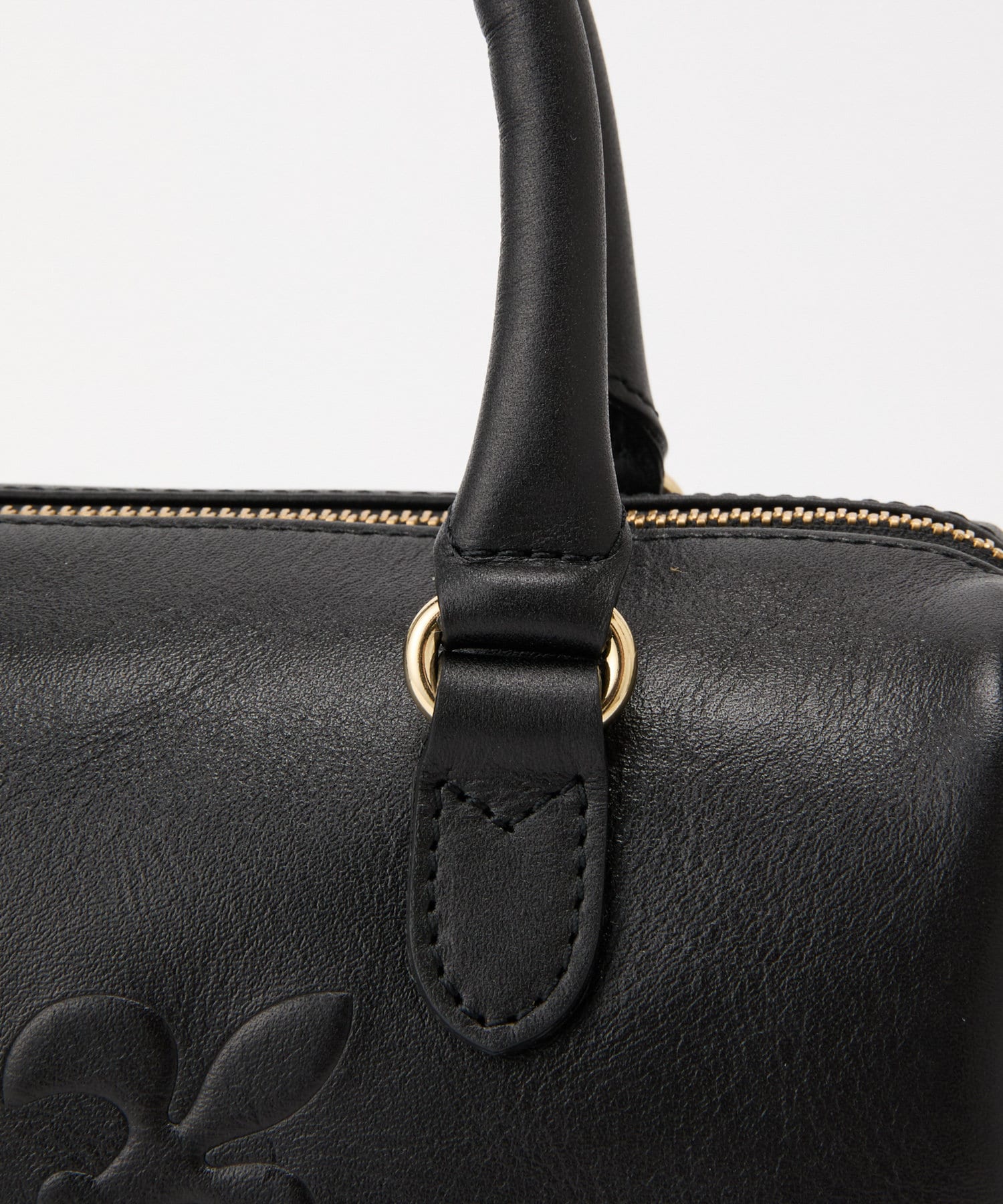 *4-6 WEEKS* (1367)Russet [Composition] 2way mini Boston bag Black