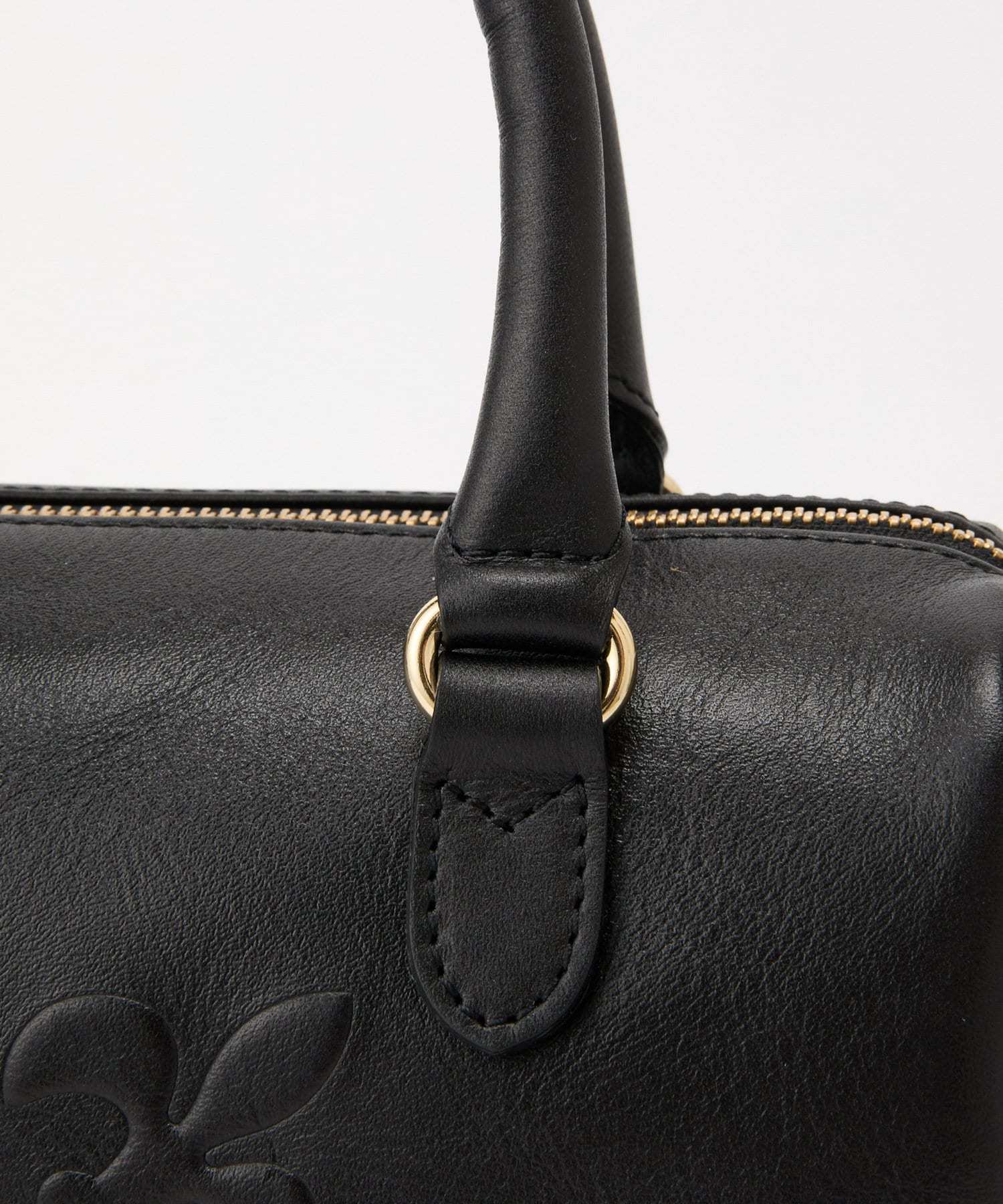 *4-6 WEEKS* (1367)Russet [Composition] 2way mini Boston bag Black