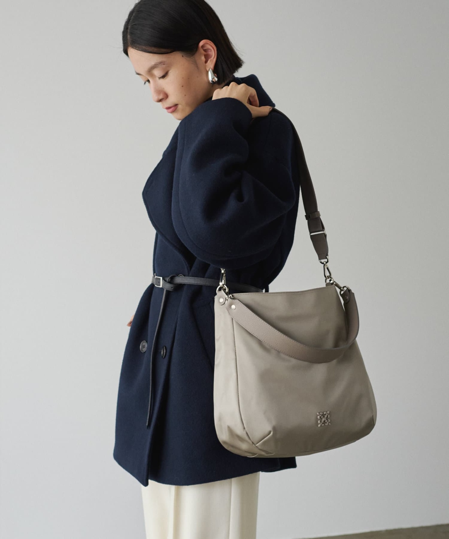 *4-6 WEEKS* (1468)Russet Clouds nylon large shoulder bag