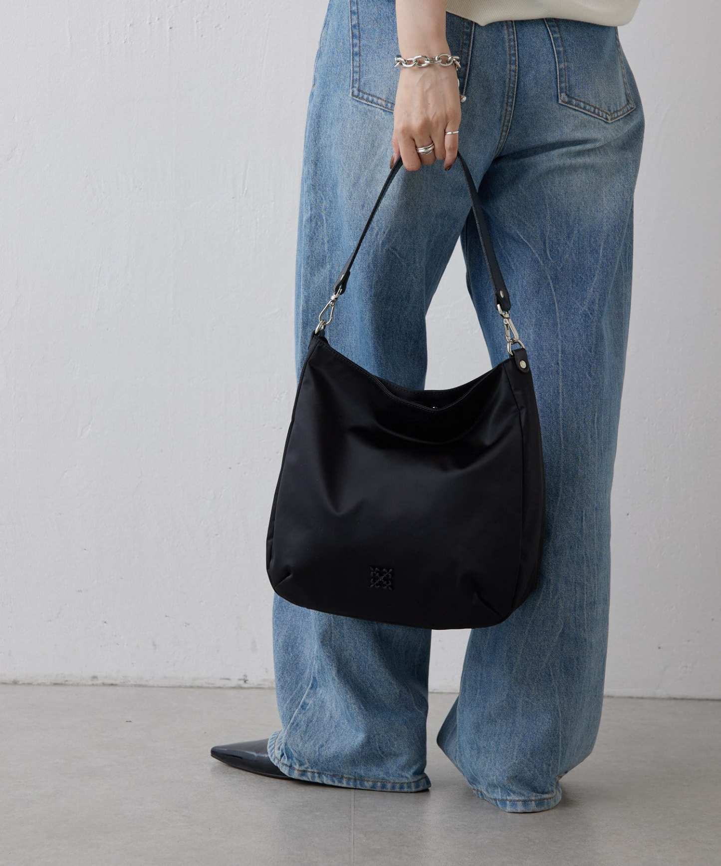 *4-6 WEEKS* (1468)Russet Clouds nylon large shoulder bag