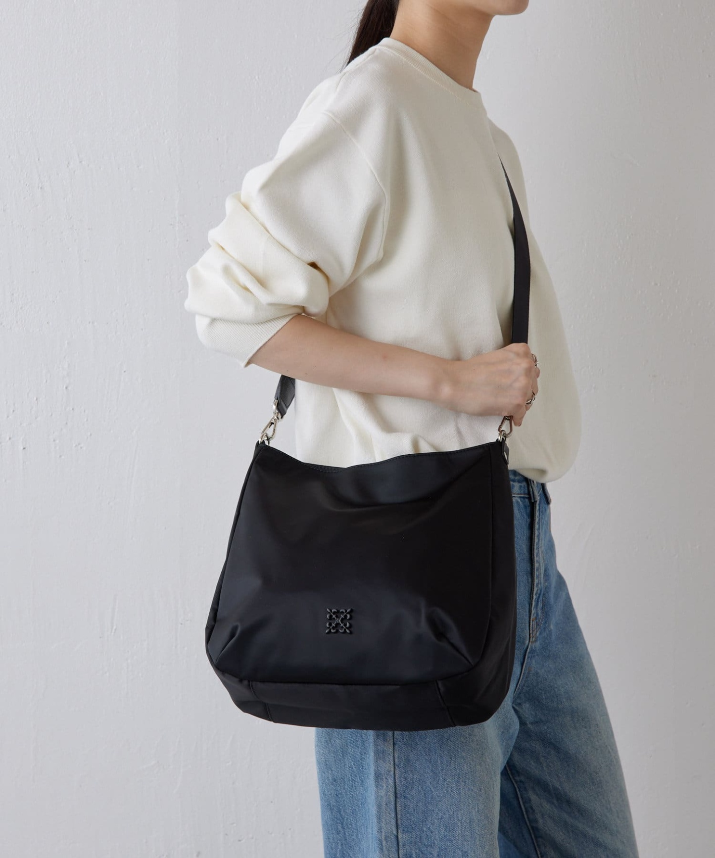*4-6 WEEKS* (1468)Russet Clouds nylon large shoulder bag