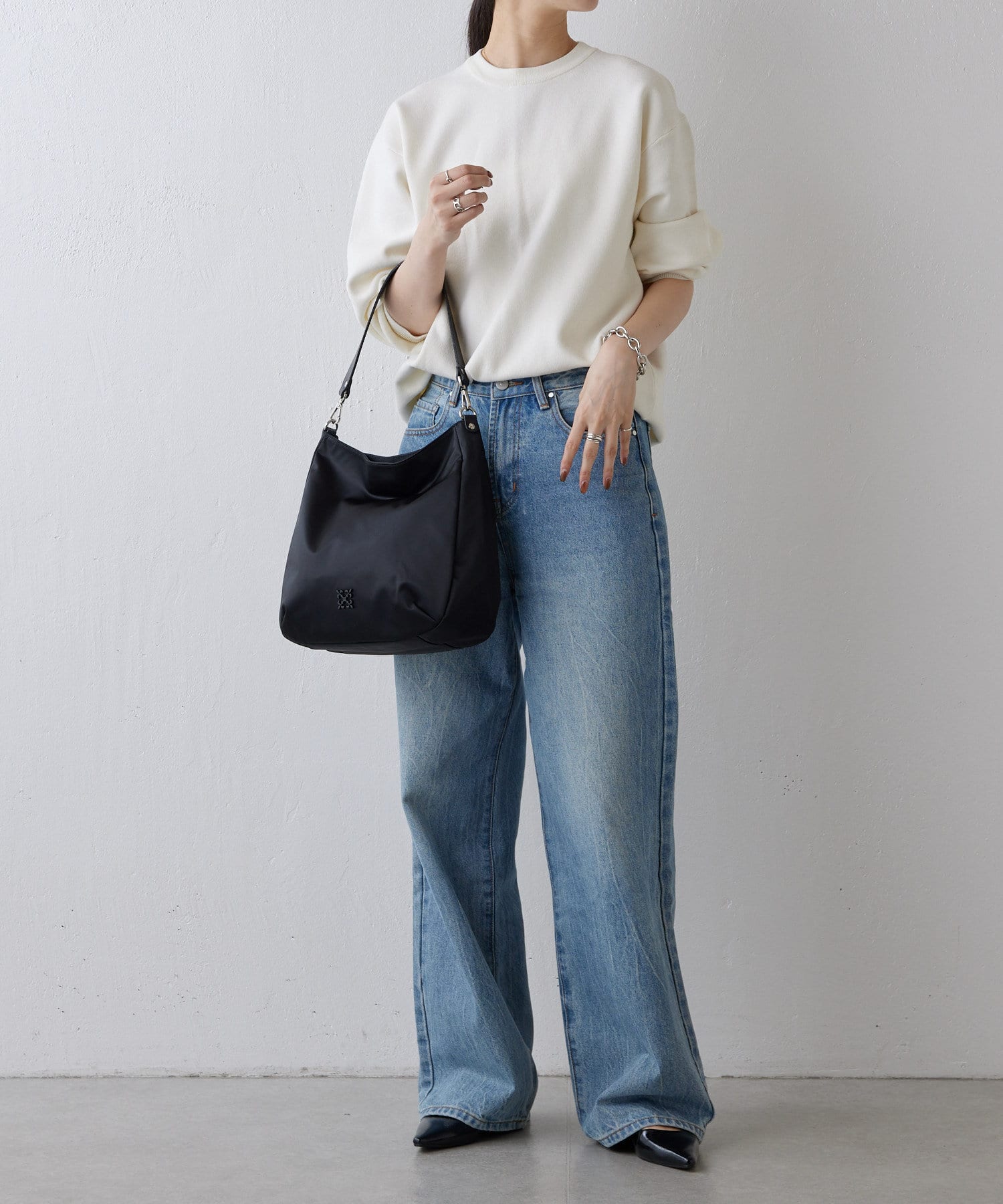 *4-6 WEEKS* (1468)Russet Clouds nylon large shoulder bag