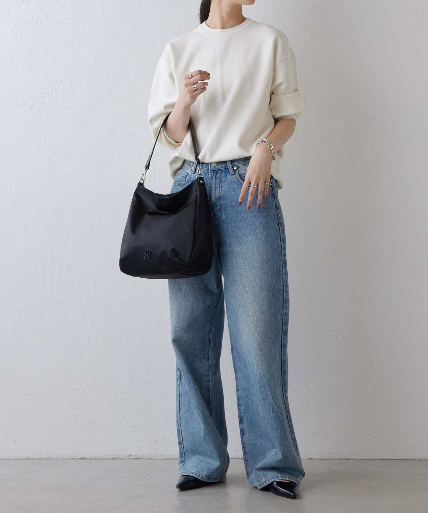 *4-6 WEEKS* (1468)Russet Clouds nylon large shoulder bag
