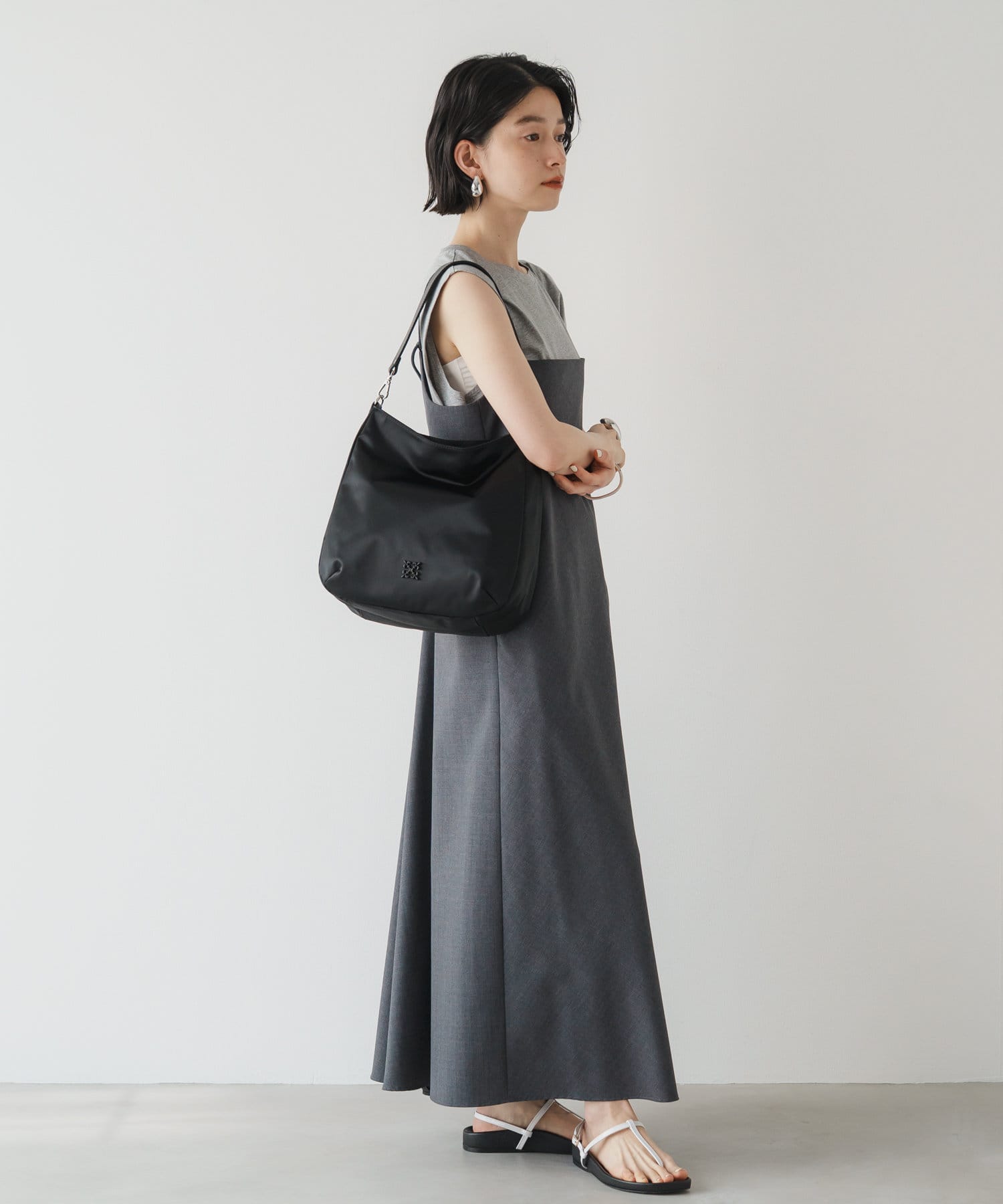 *4-6 WEEKS* (1468)Russet Clouds nylon large shoulder bag