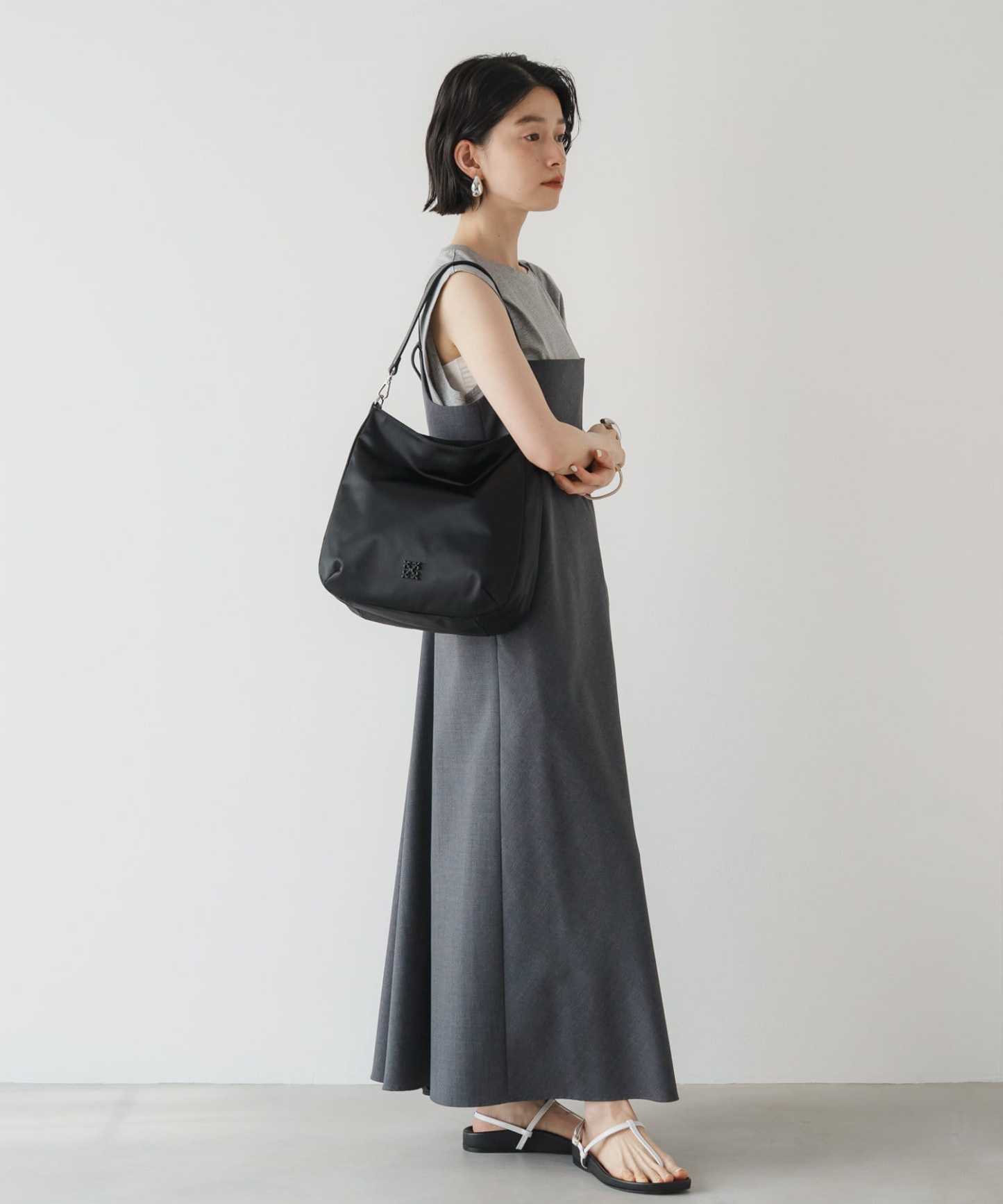*4-6 WEEKS* (1468)Russet Clouds nylon large shoulder bag