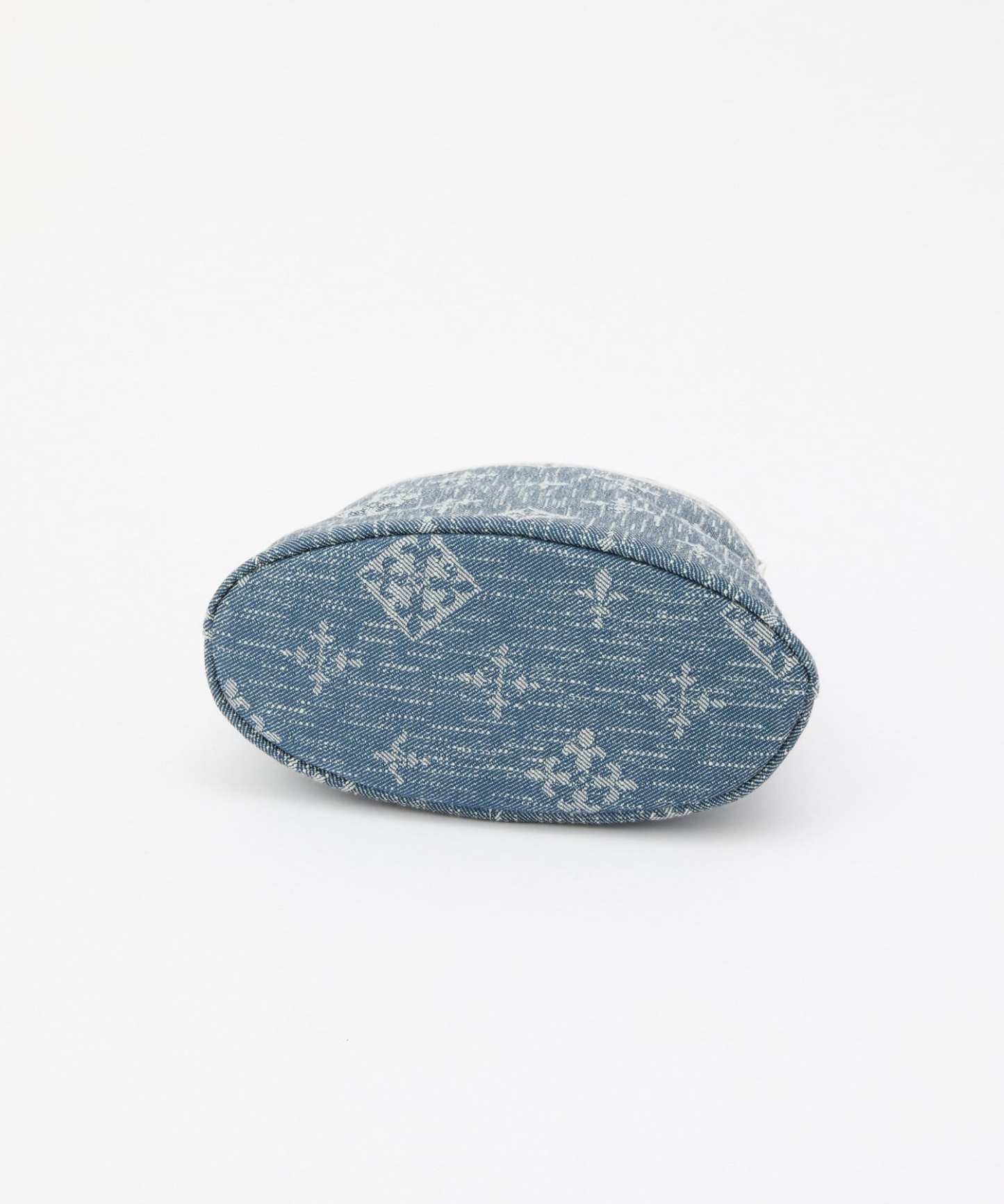 *4-6 WEEKS* (1221) LIMITED EDITION Russet [Denim jacquard] 2way drawstring mini shoulder bag Indigo