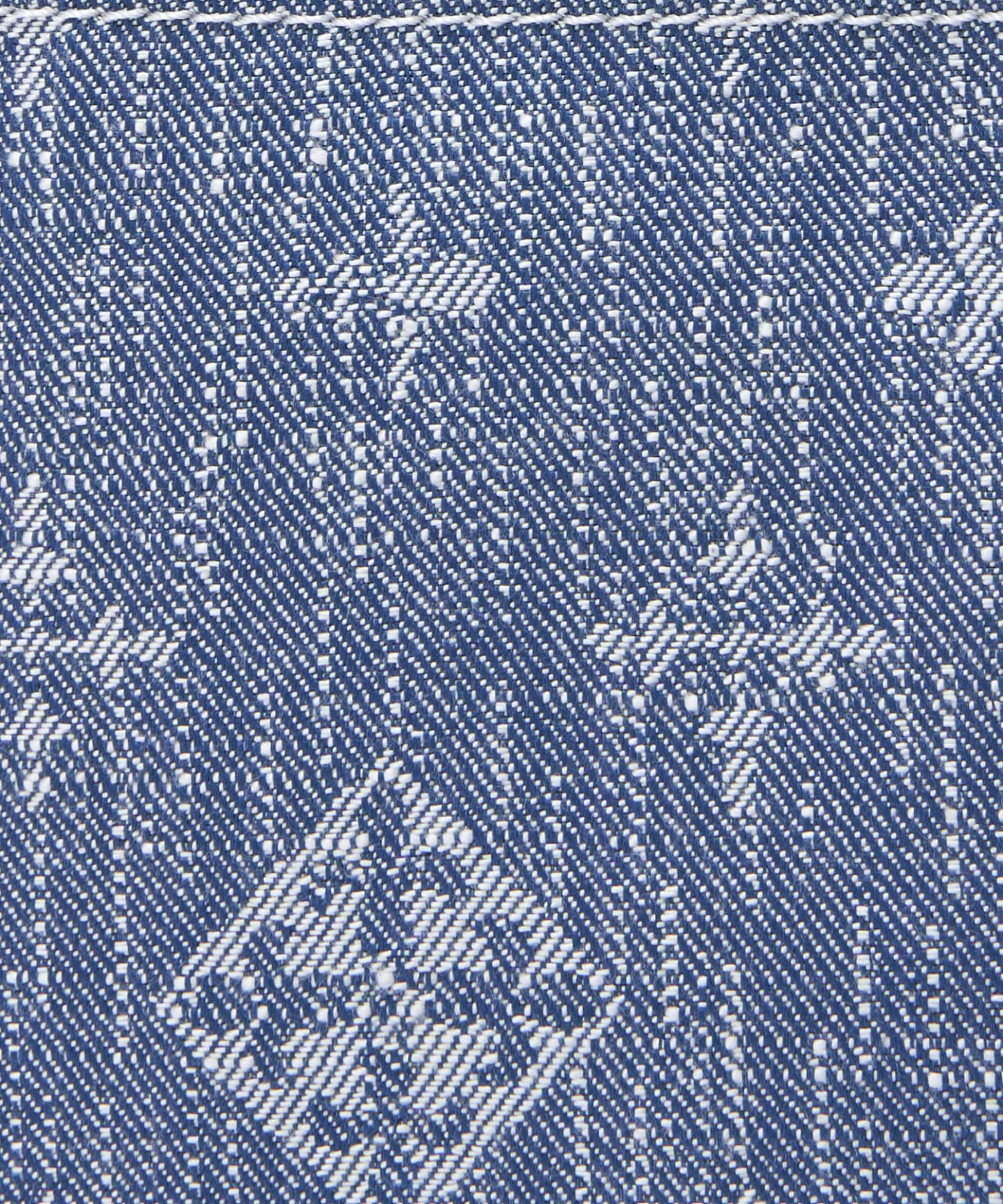 Russet [Denim jacquard] 2way shoulder bag Indigo