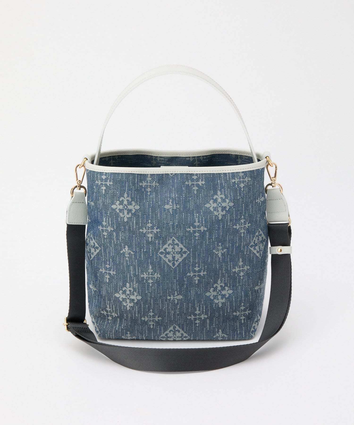 *4-6 WEEKS* (1222) LIMITED EDITION Russet [Denim jacquard] 2way mini shoulder bag Indigo